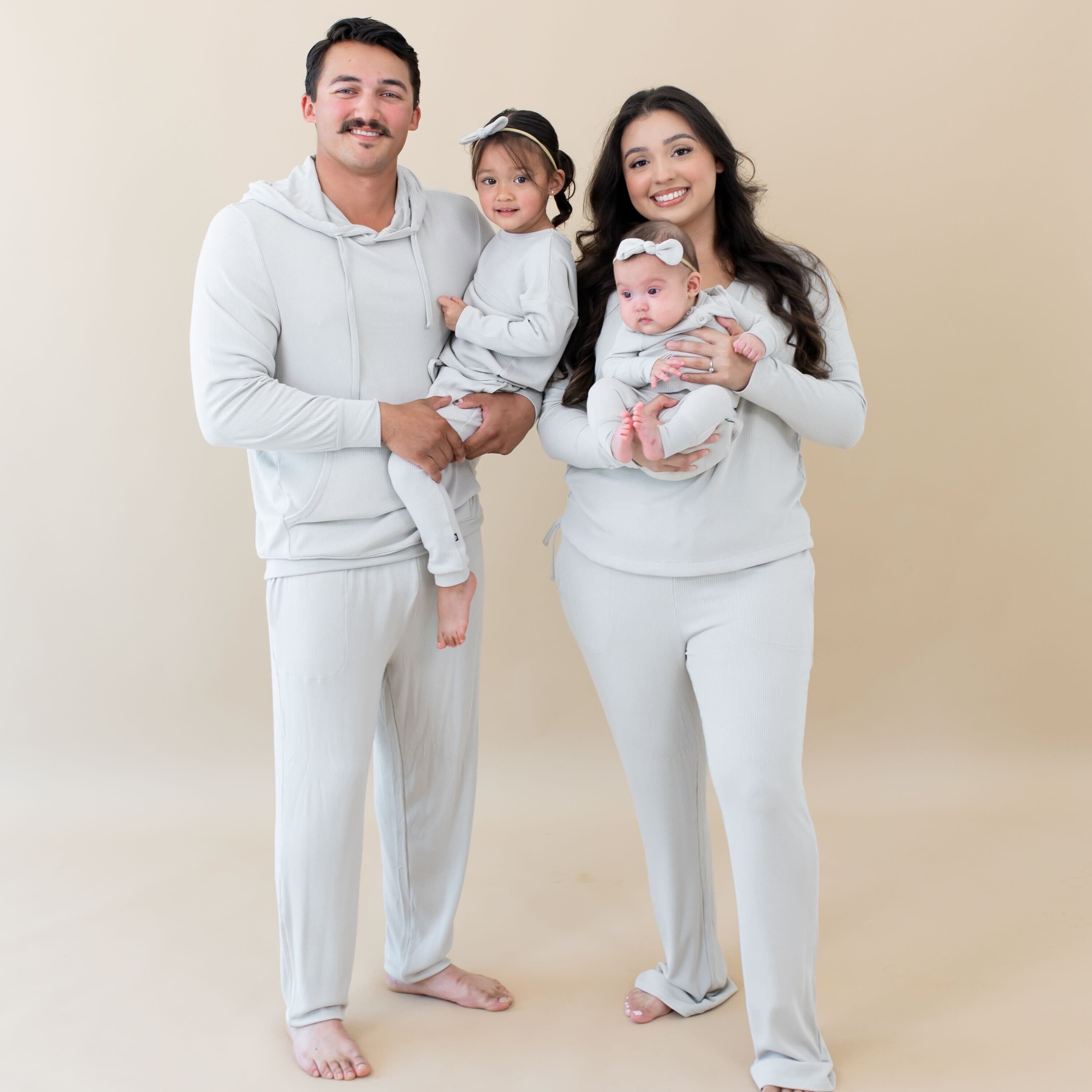 family group photo all in oat