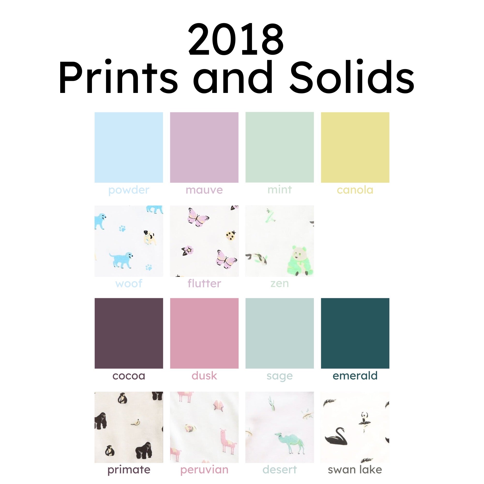 2018 solids and prints