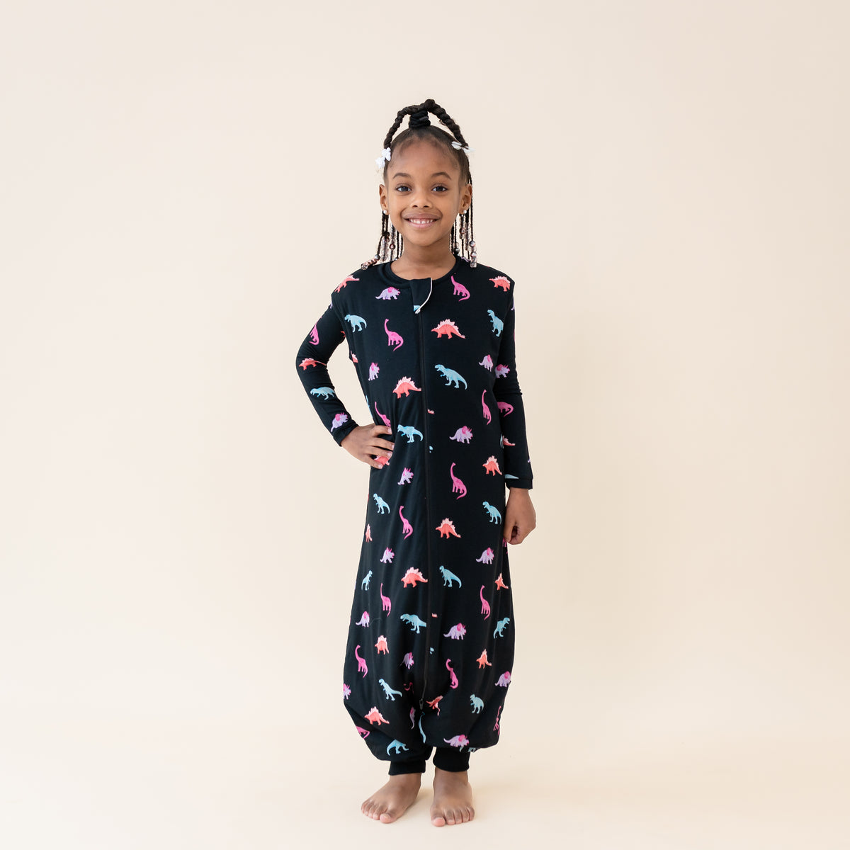 Child modeling 1.0 TOG Sleep Bag Walker in Midnight Roar