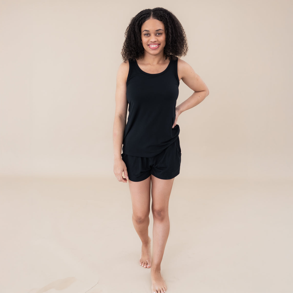 Woman wearing Women’s Tank Set in Midnight