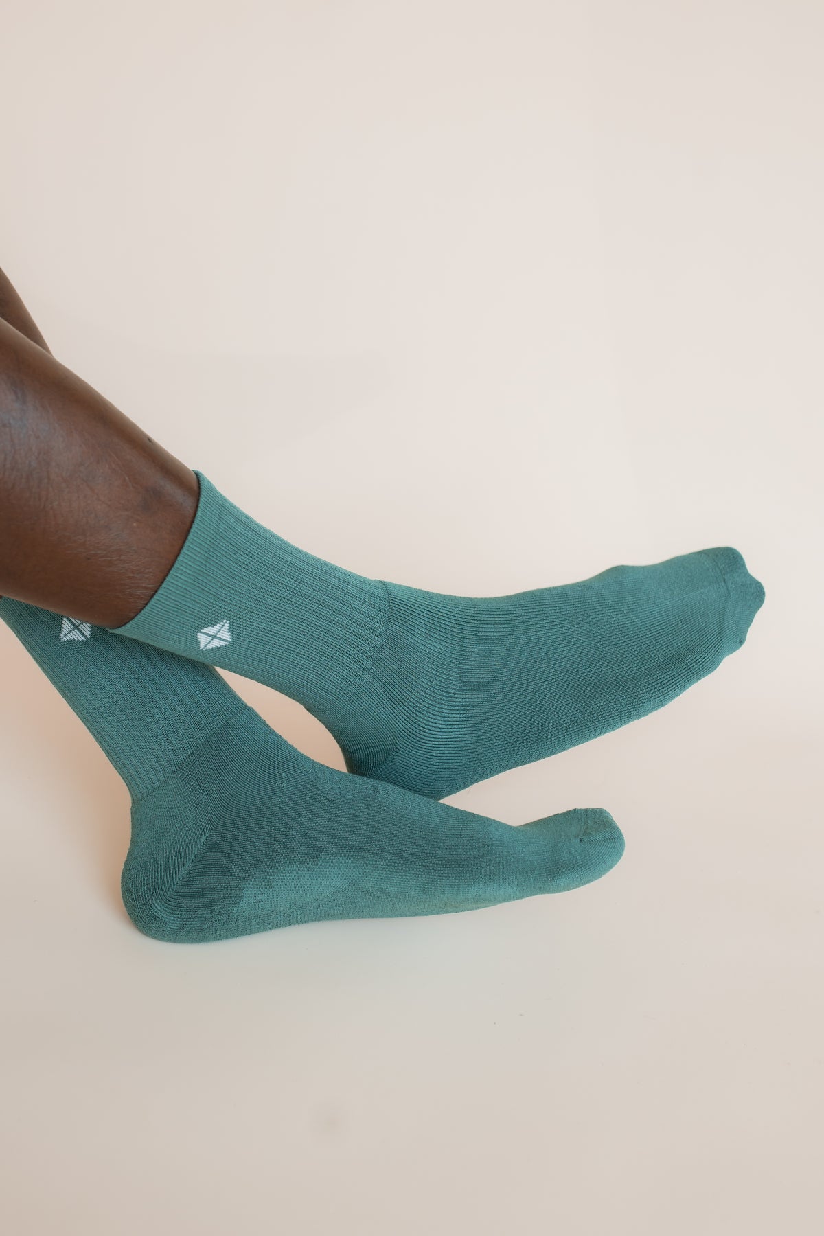 Adult Crew Socks in Pine