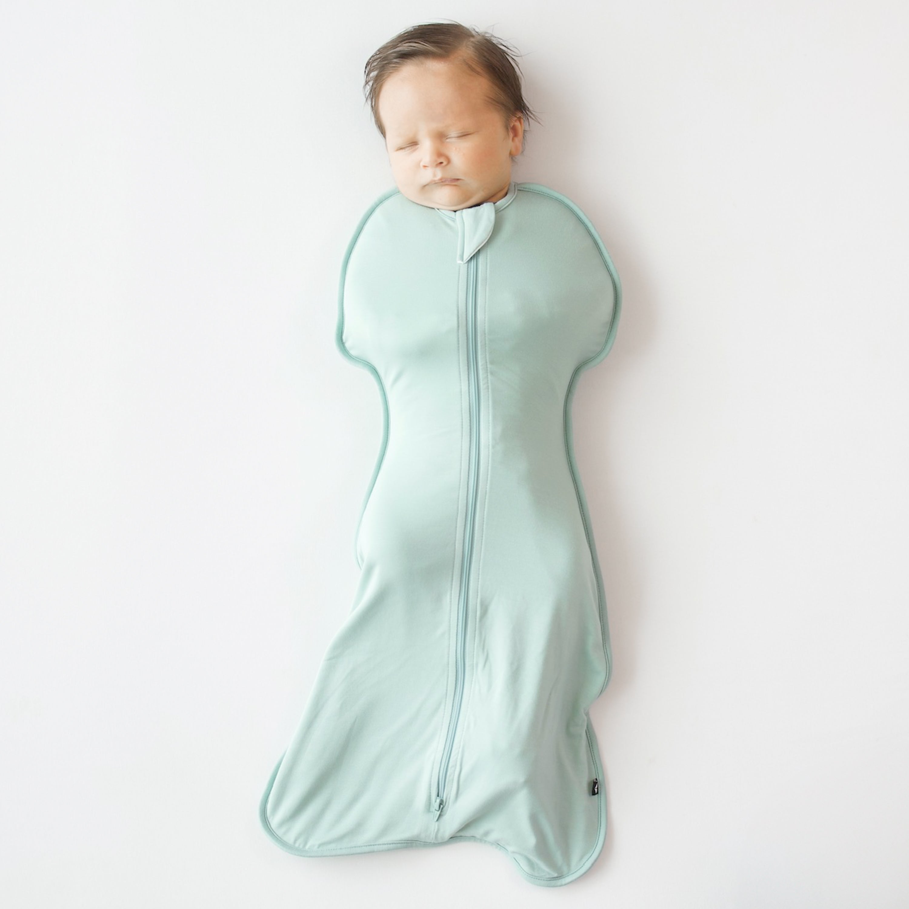 Baby in Swaddle Bag in Sage 0.5