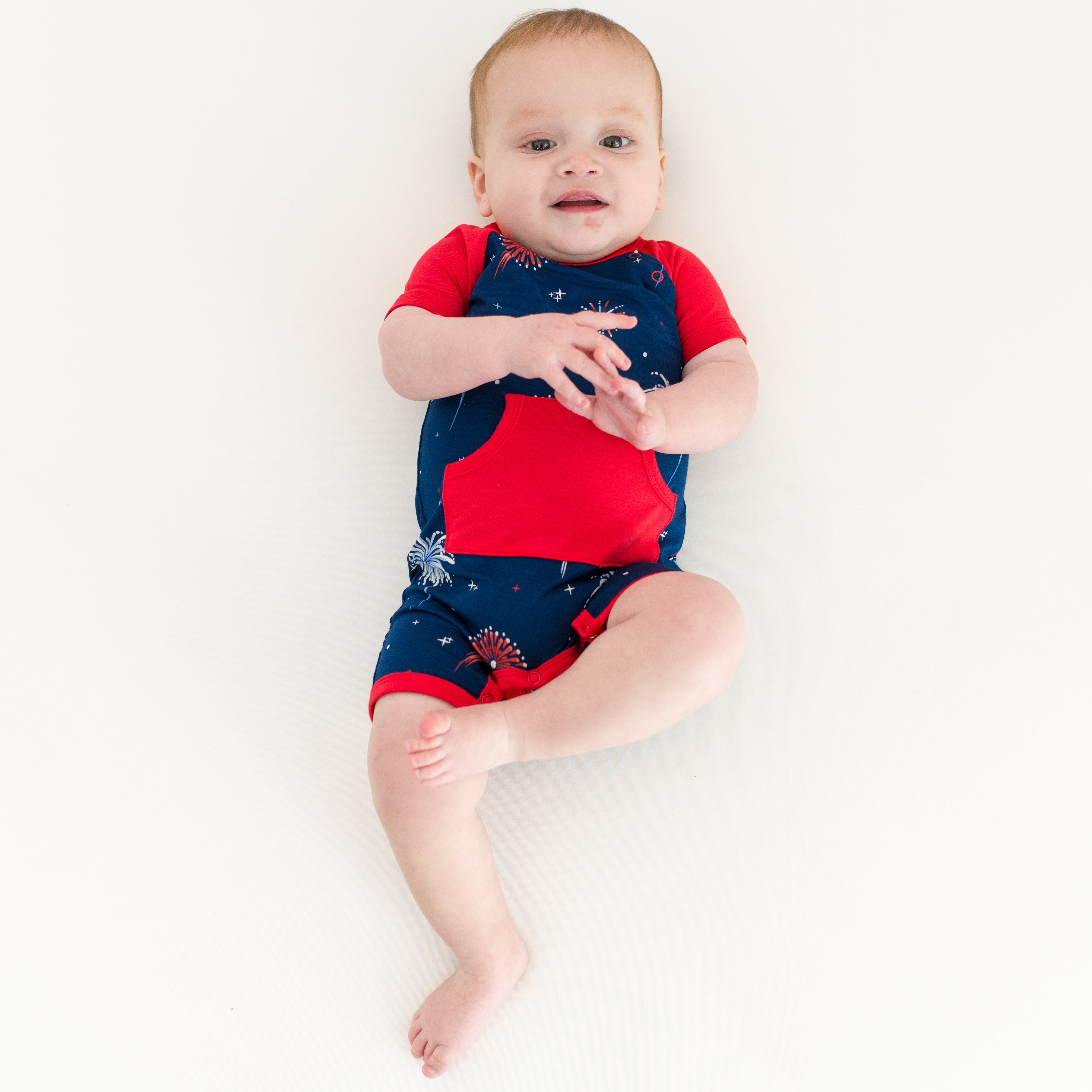 Baby wearing Shortall in Celebration