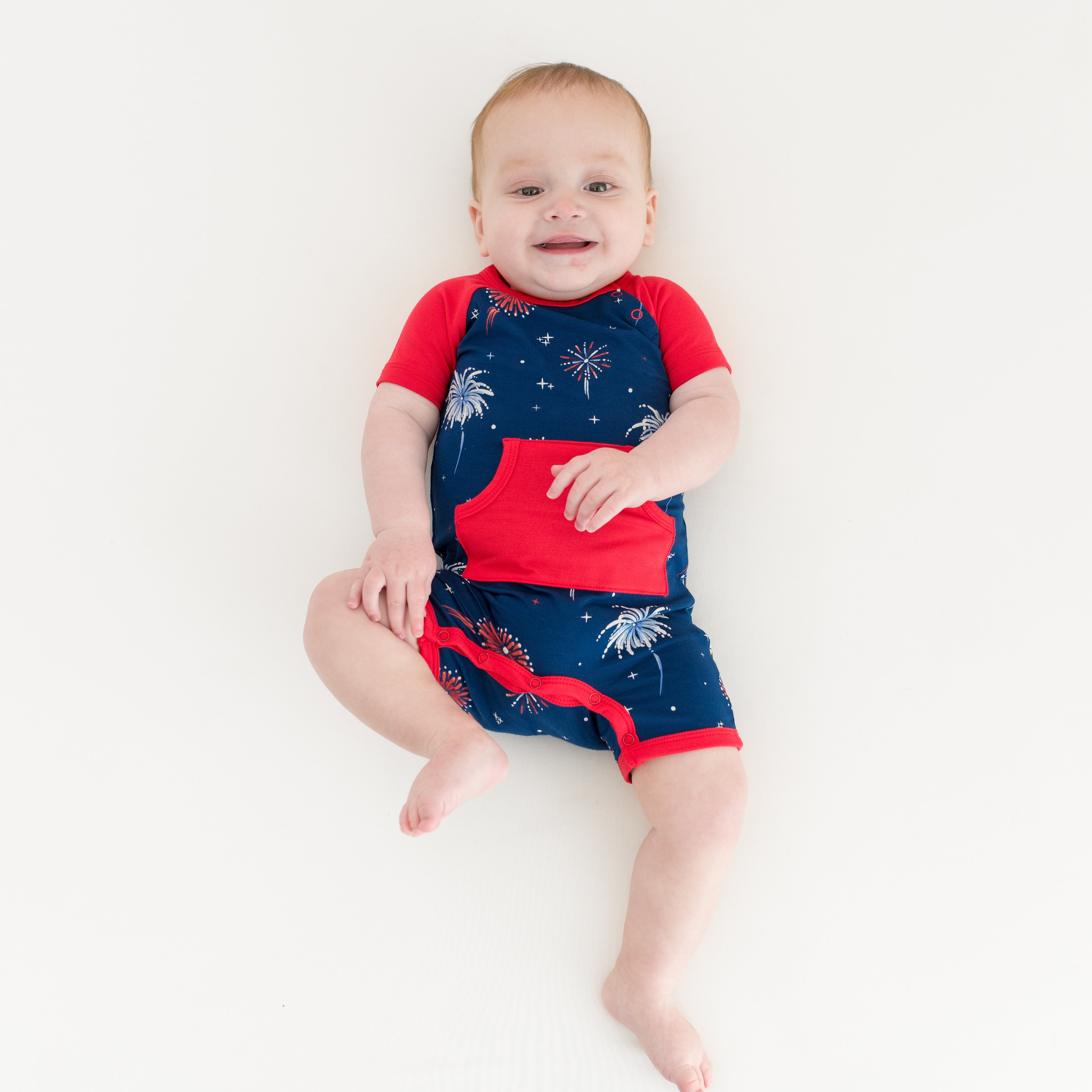 Baby wearing Shortall in Celebration
