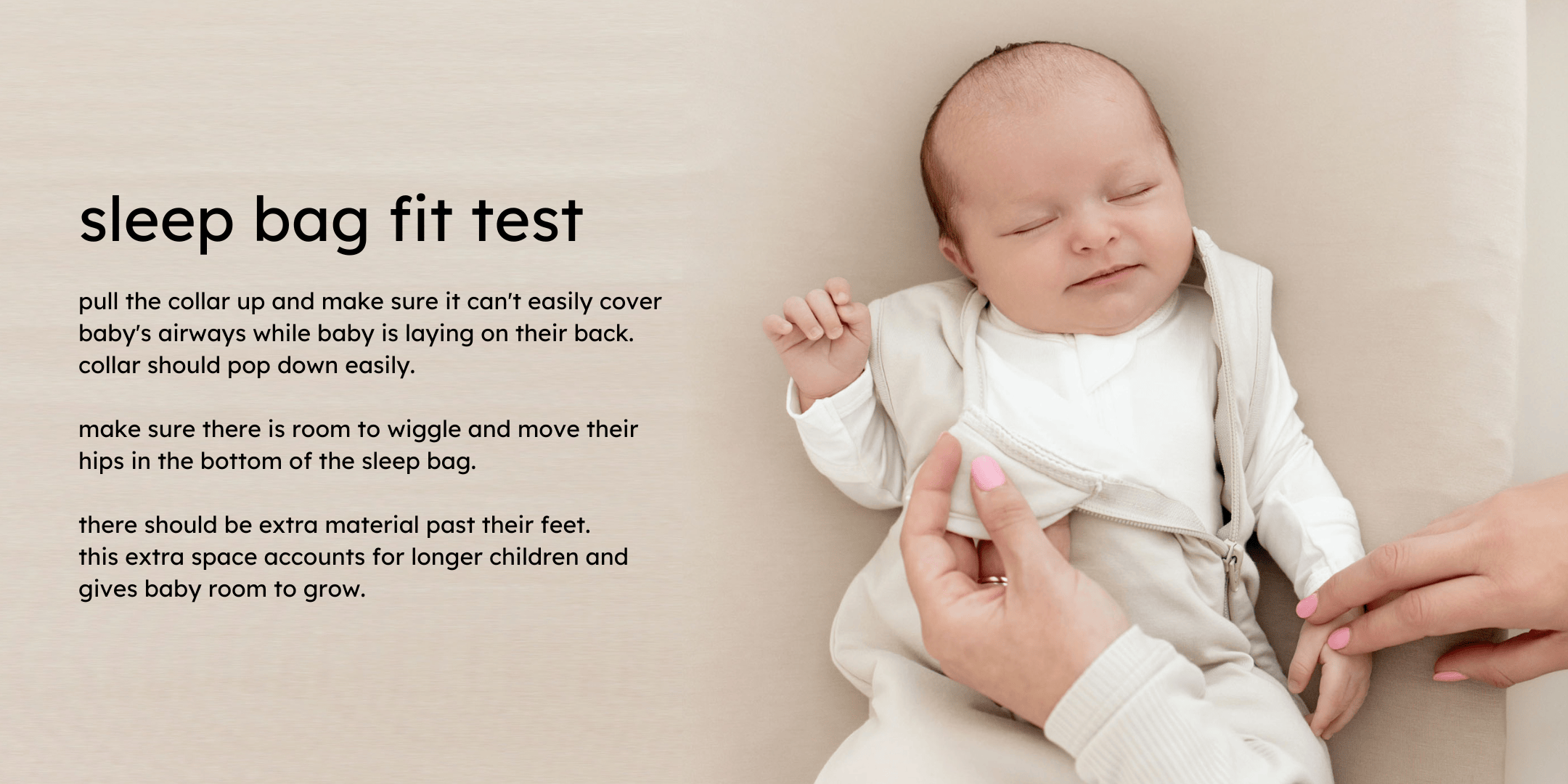 sleep bag fit test banner image