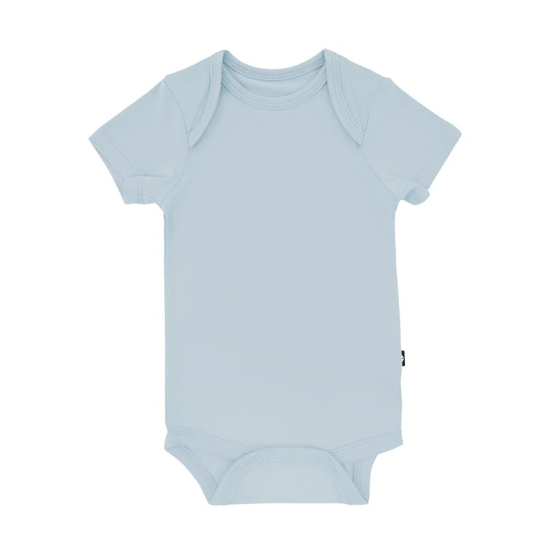Flat lay of Kyte Baby Bodysuit in Fog