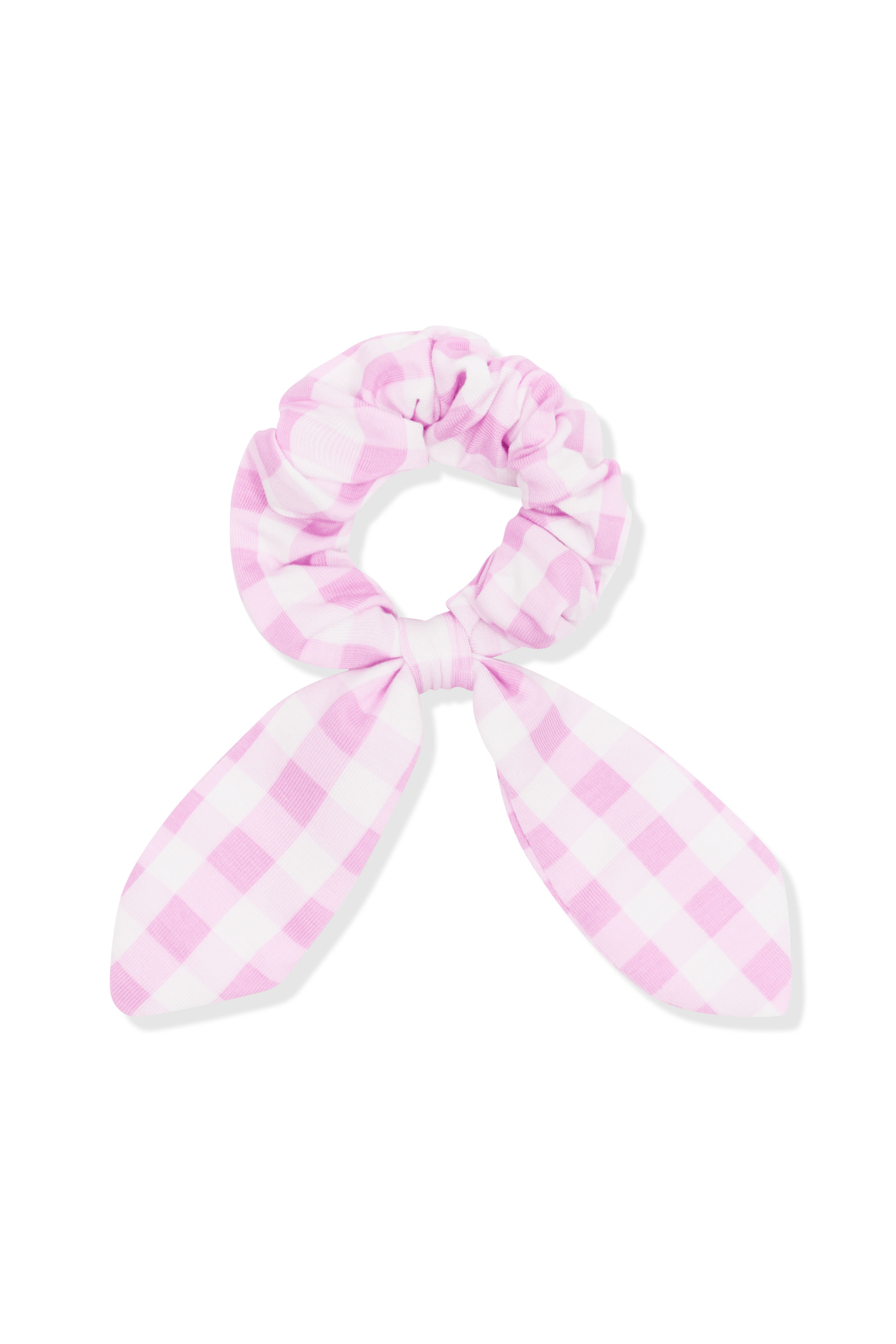 Product photo of the Scrunchie in Gingham thistle