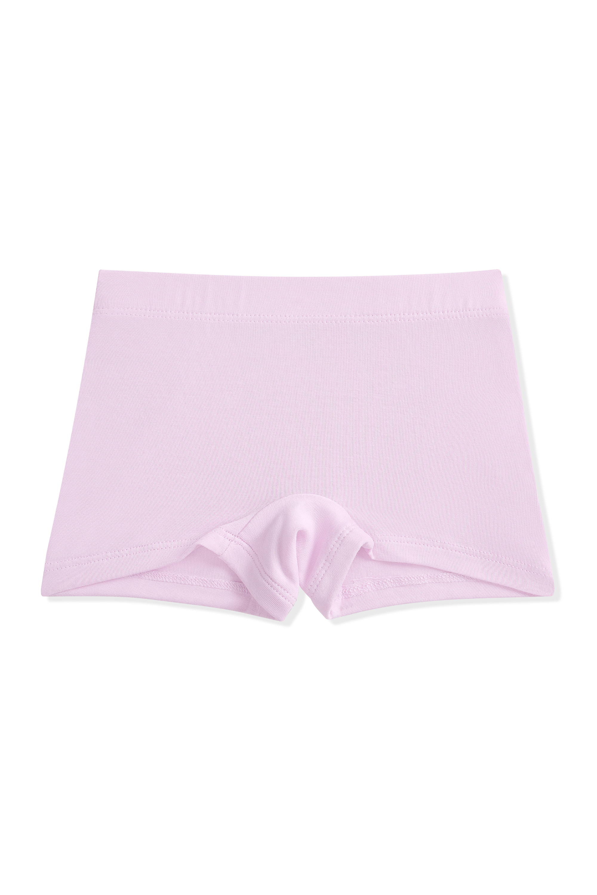 Light purple girl's boxer briefs on a white background