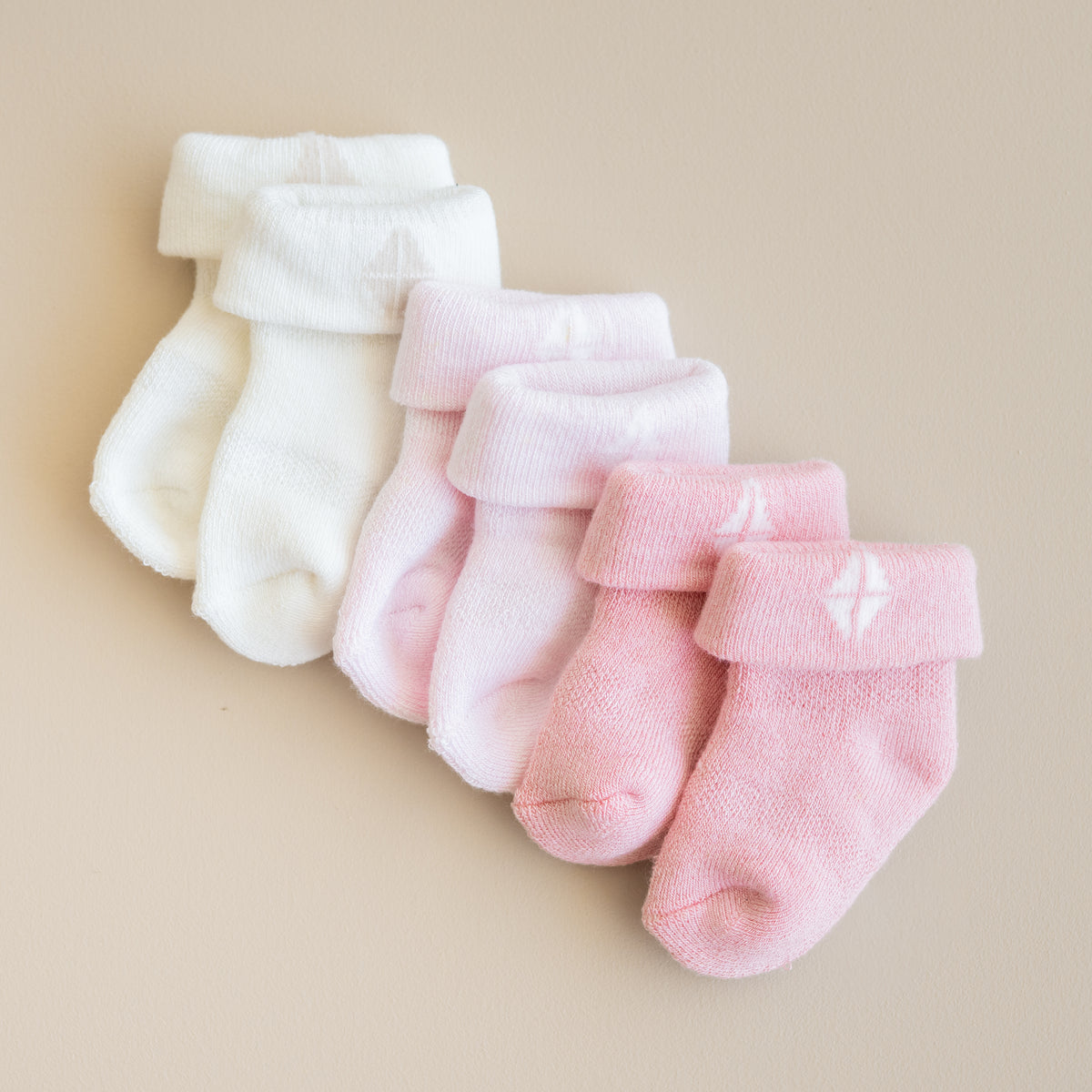 Infant 3-Pack Socks in Pastel colors
