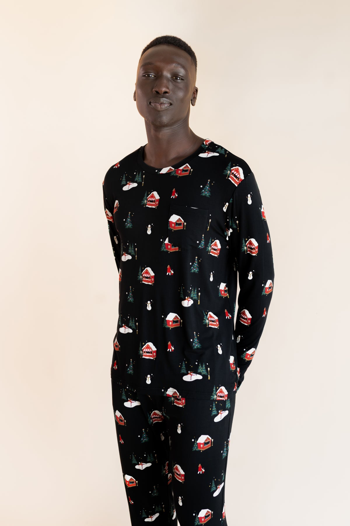 Men's Jogger Set in Winter Wonderland