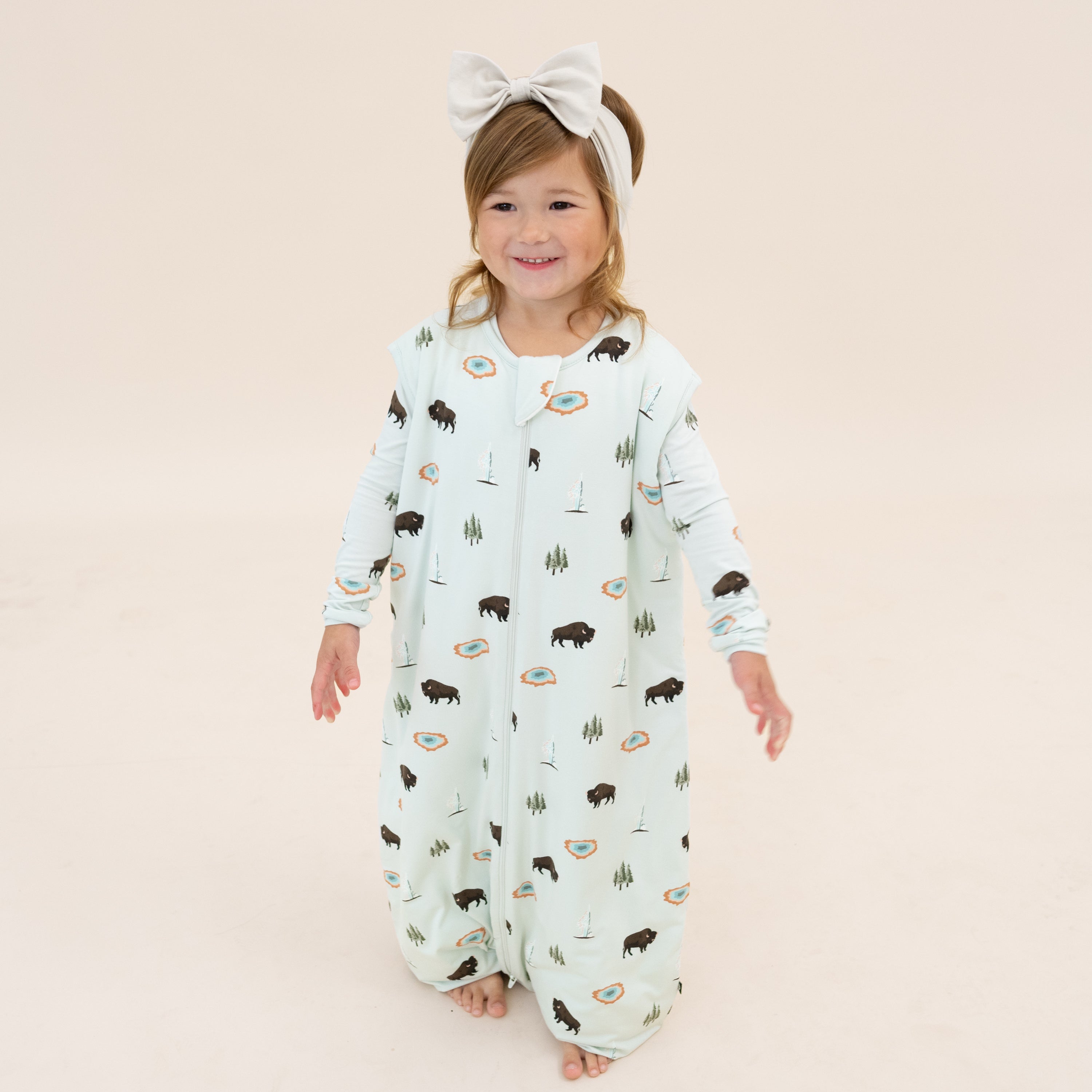 Toddler wearing Sleep Bag Walker in Yellowstone 1.0