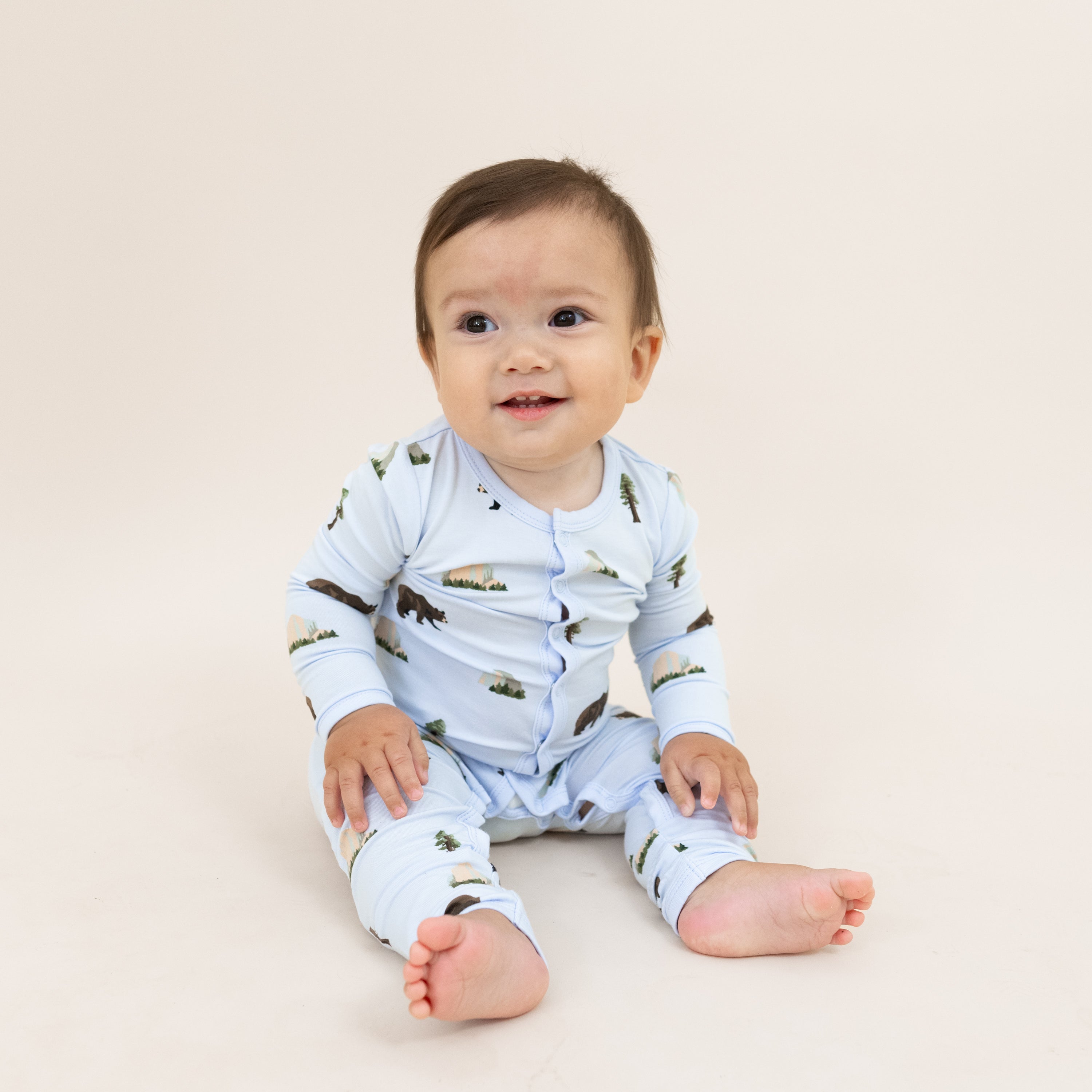 Baby wearing Romper in Yosemite National Parks Print