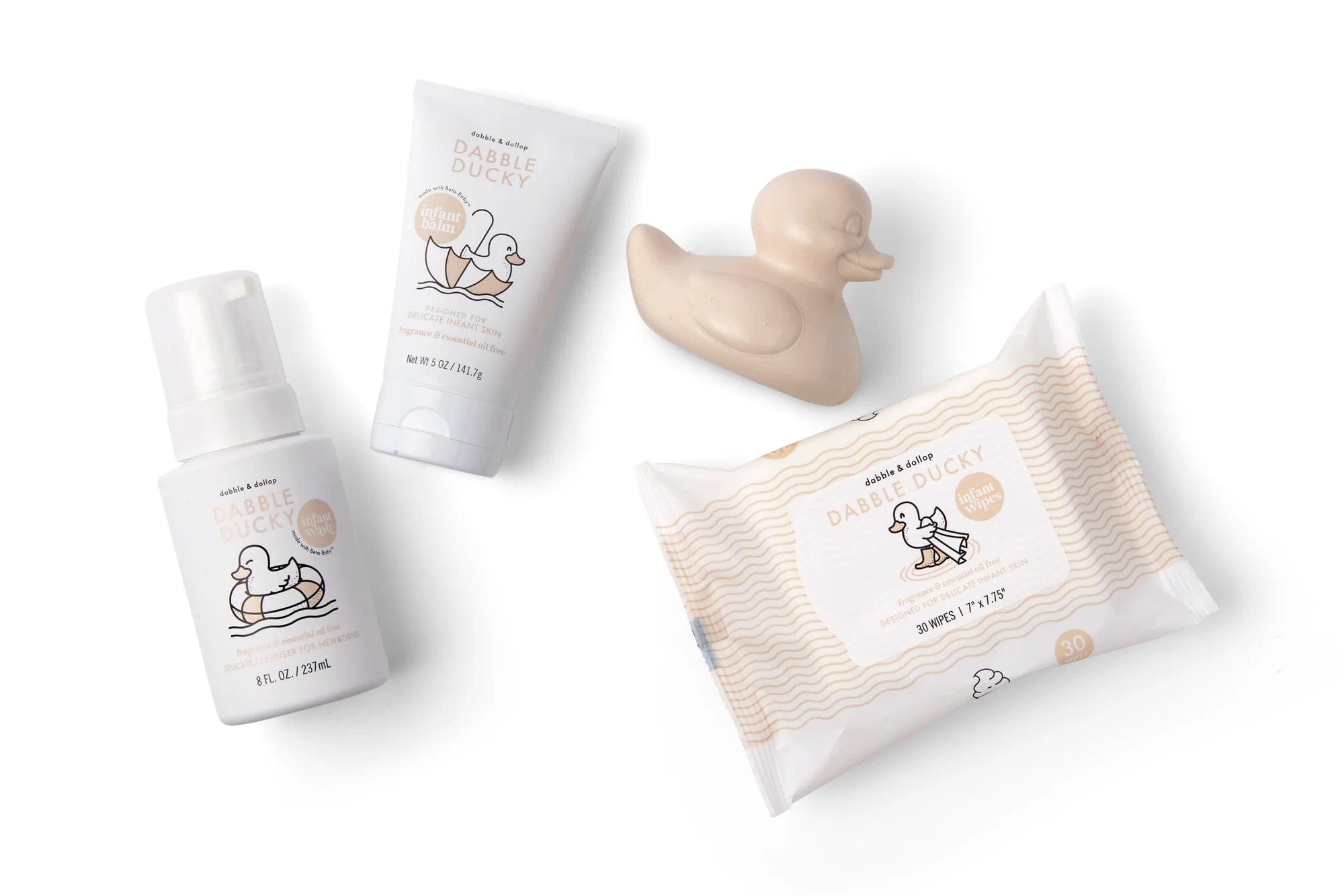 Dabble and Dollop Home and Bath Pink Dabble and Dollop Baby Shower & Infant Essentials Gift Set