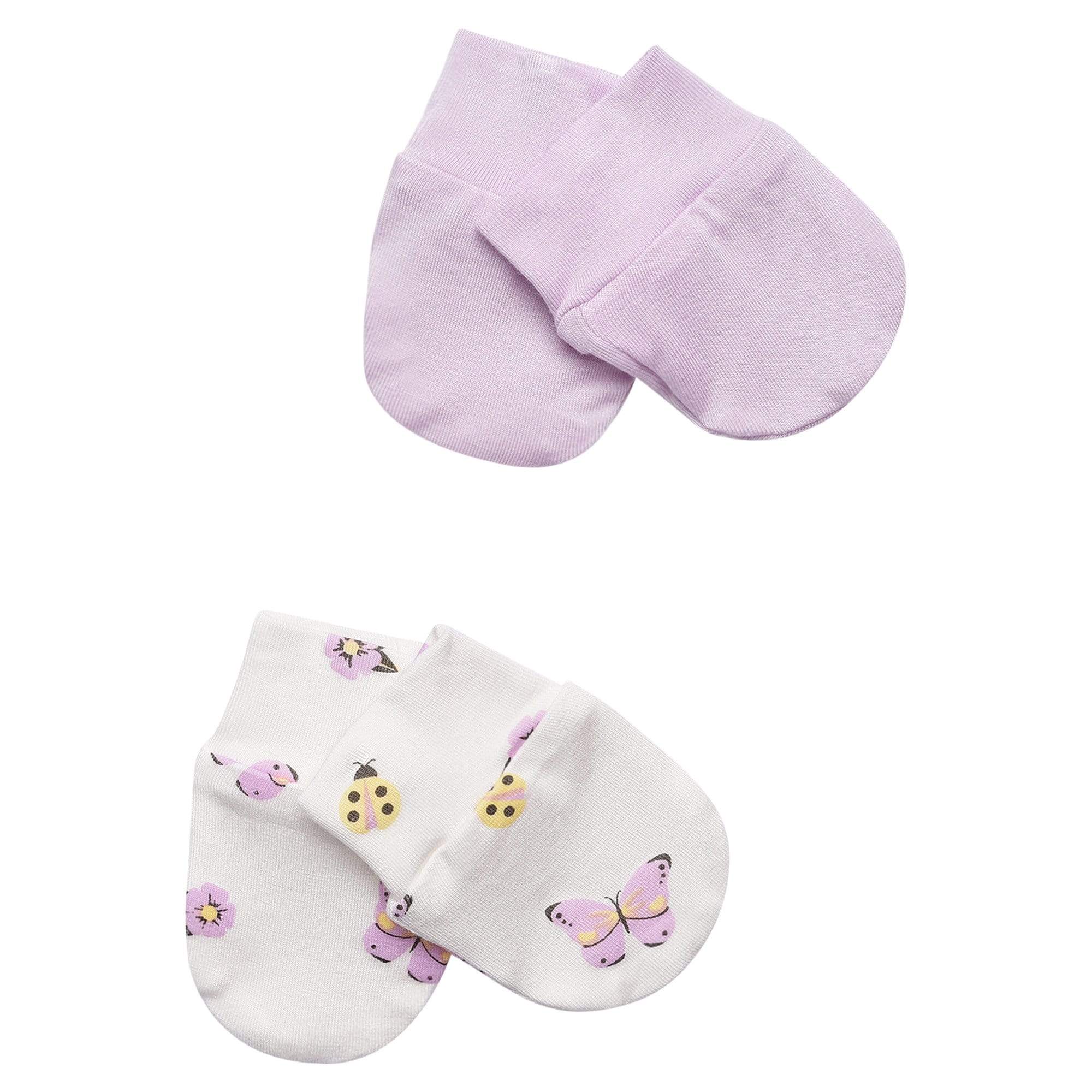 Scratch Mittens - Mauve/Flutter