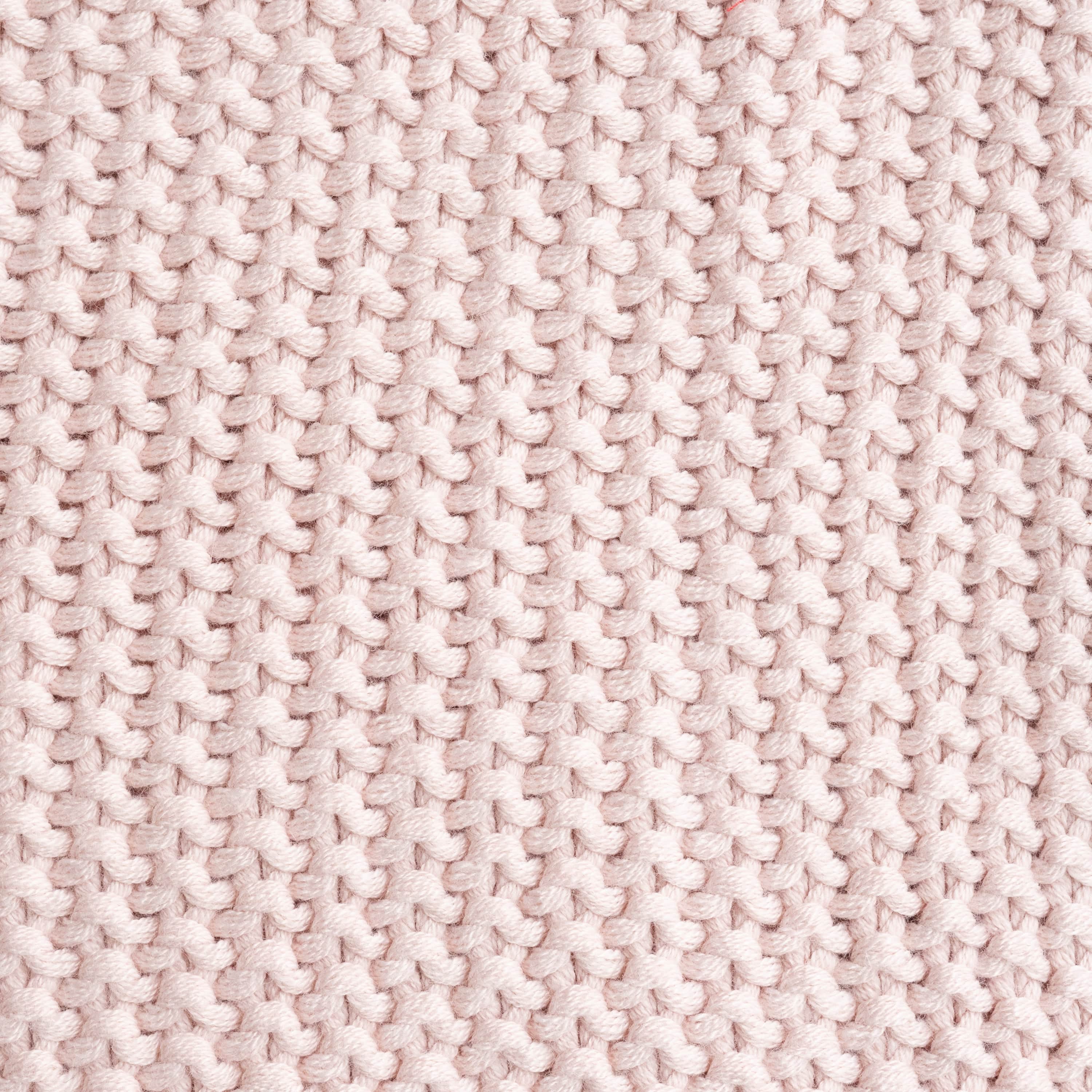 close up of chunky knit fabric