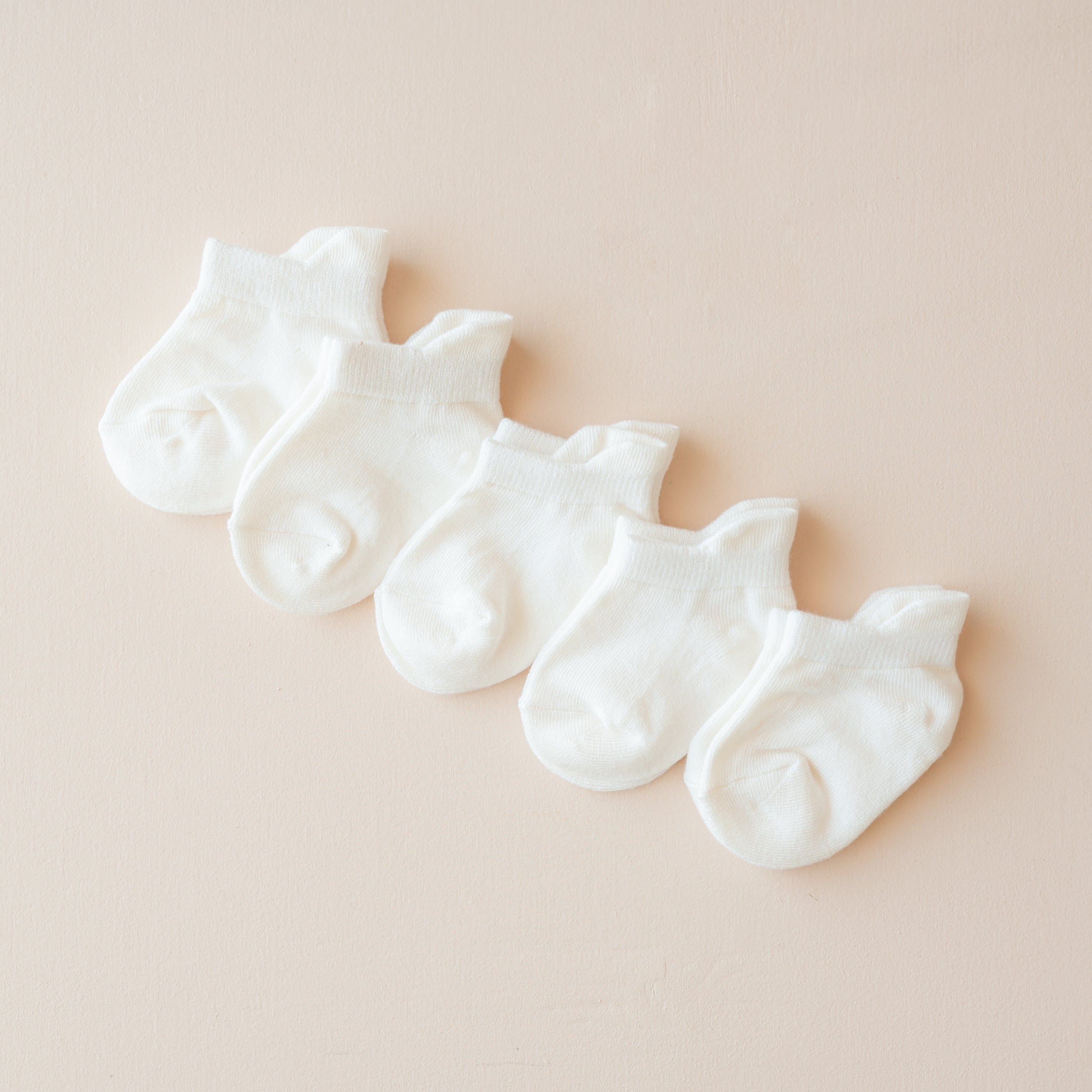 Kyte Baby Ankle Socks Combo 5-Pack in Cloud