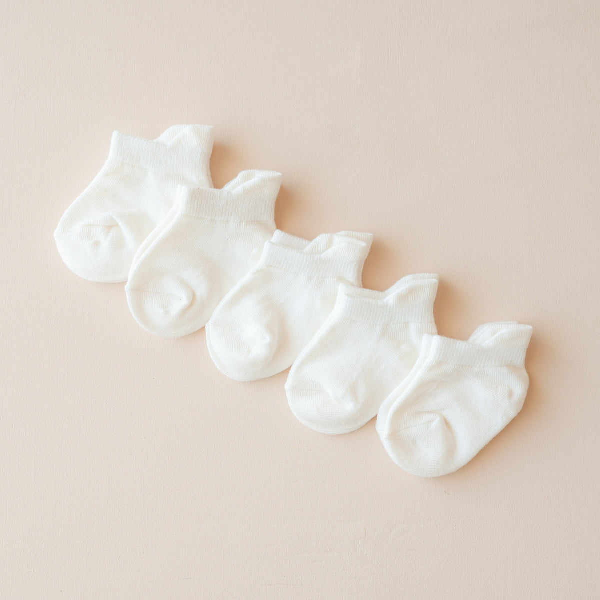 Kyte Baby Ankle Socks Combo 5-Pack in Cloud