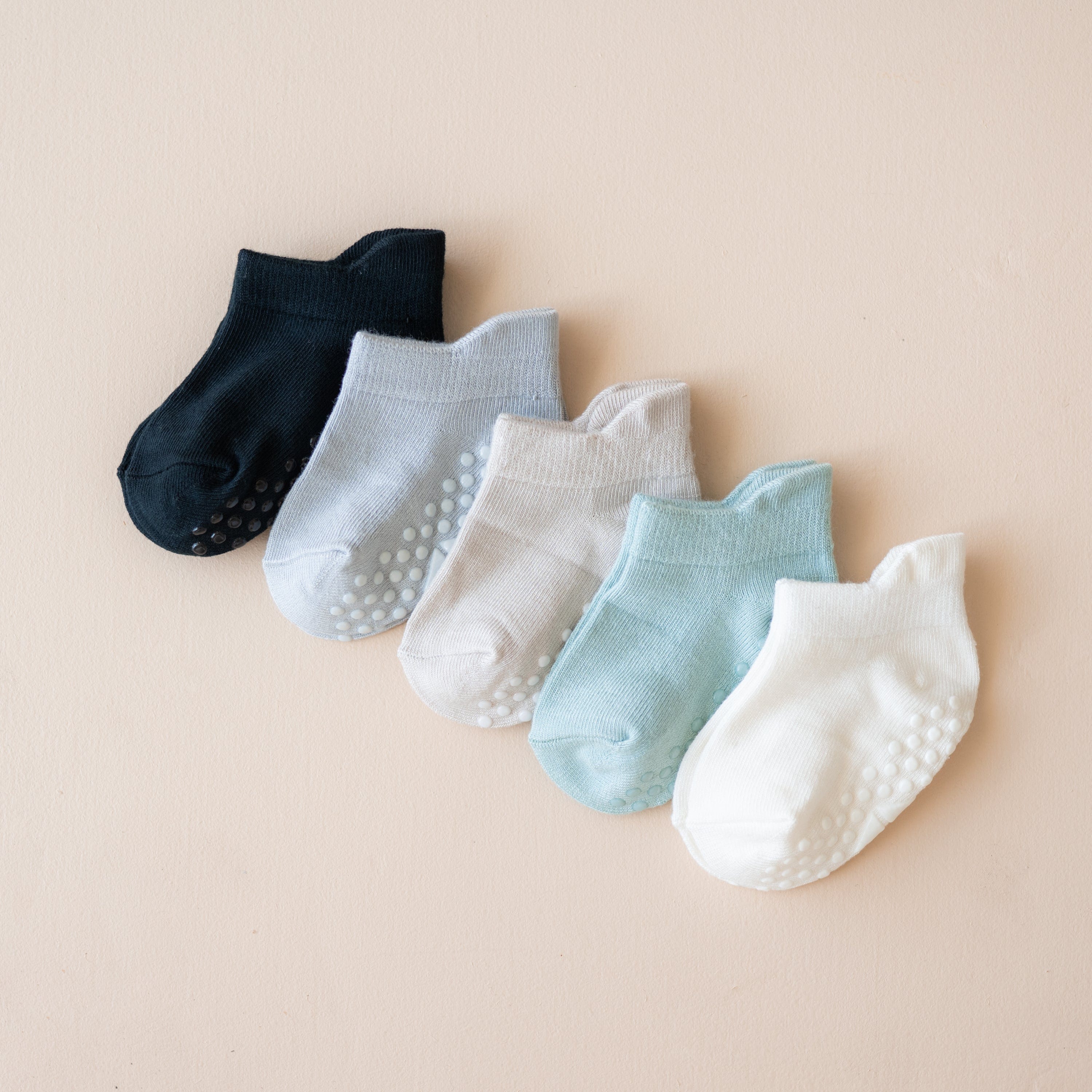 Kyte Baby Ankle Socks Combo 5-Pack in Neutral