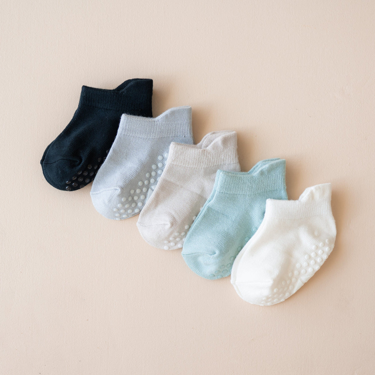 Kyte Baby Ankle Socks Combo 5-Pack in Neutral