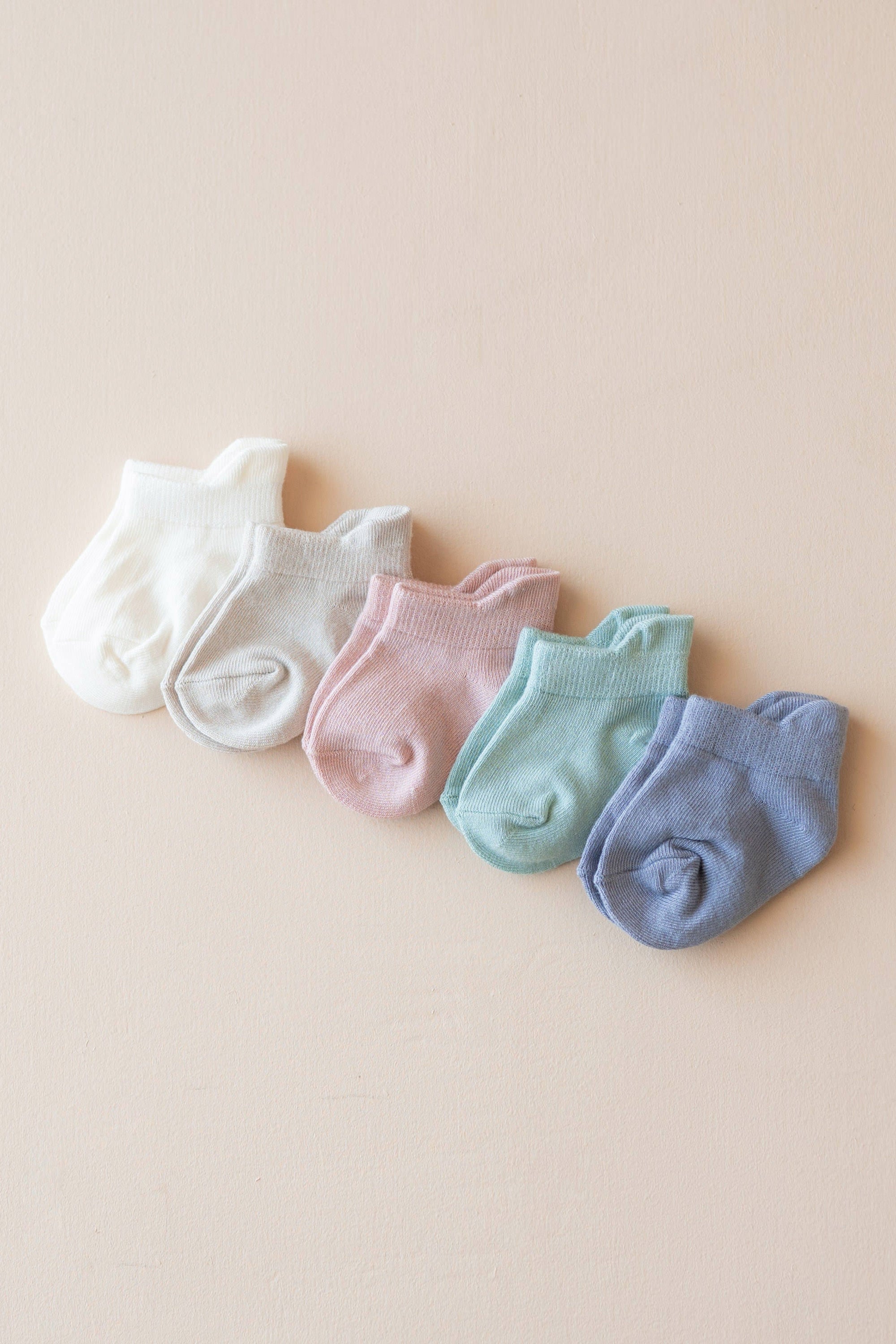 Ankle Socks Combo 5-Pack in Pastel