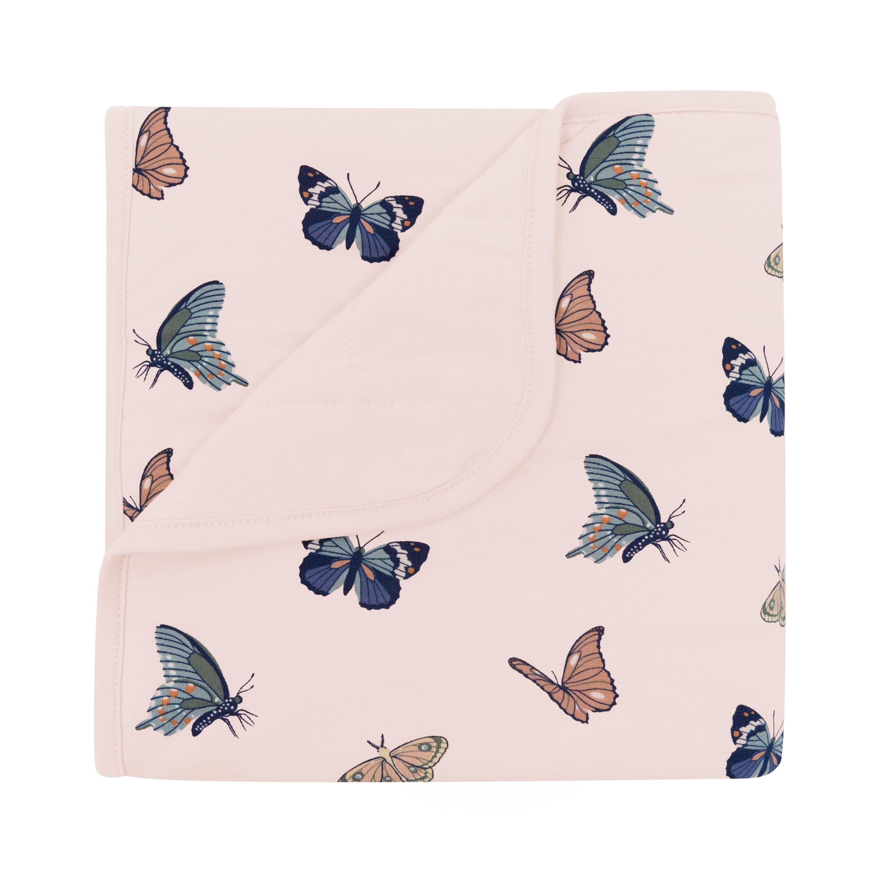 Baby Blanket in Blush Butterfly