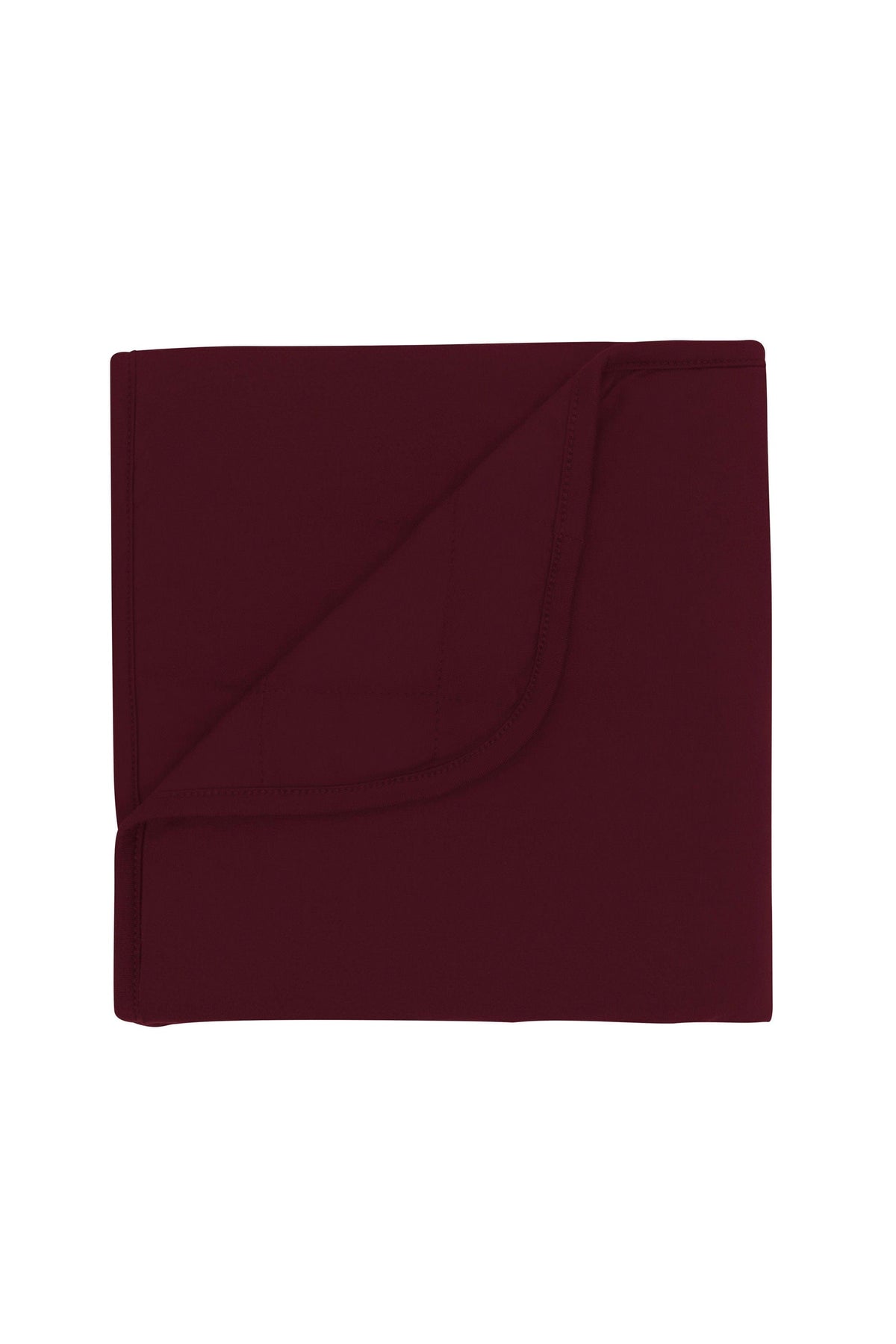 Red Baby Blanket in Burgundy