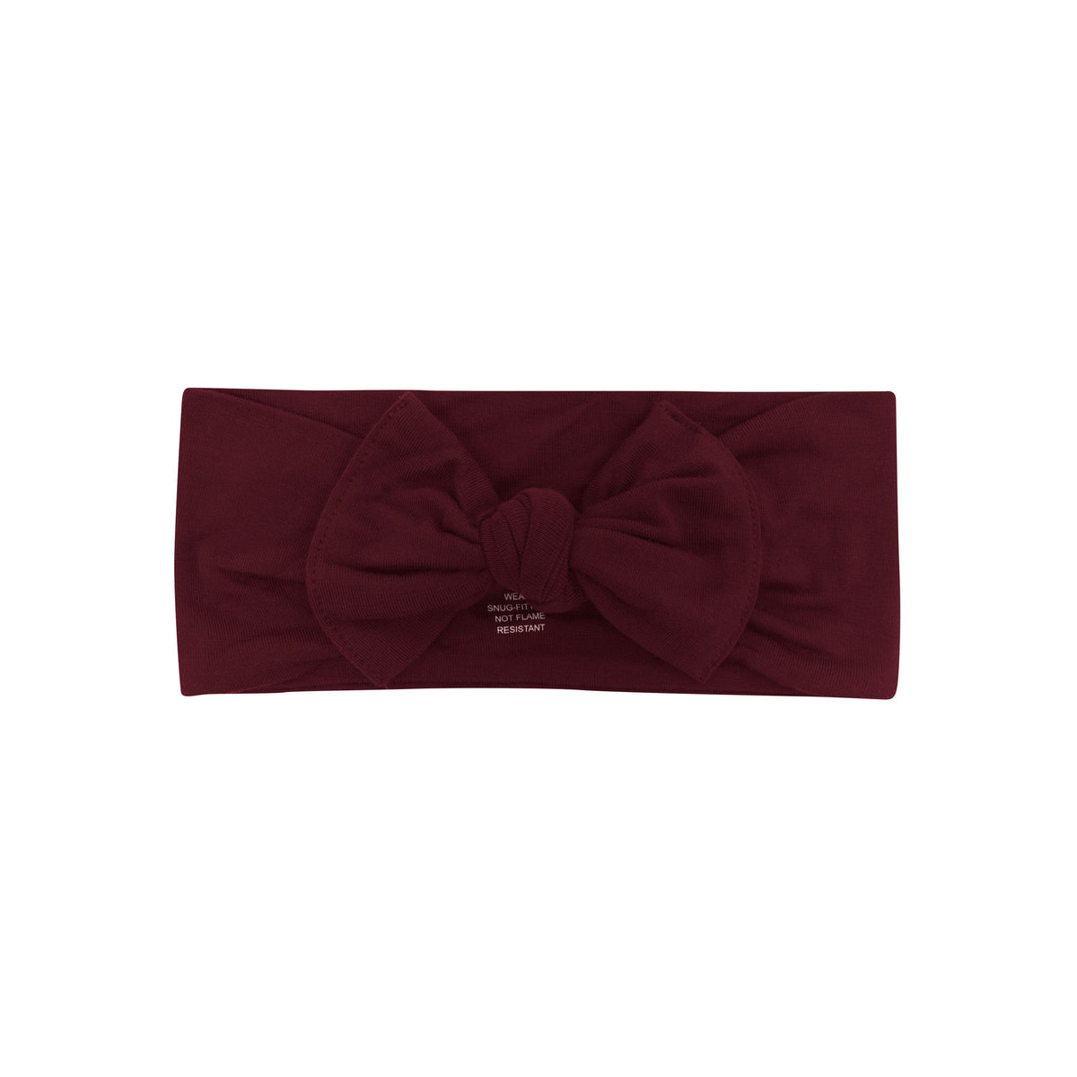 Knotted Bow headband in Burgundy