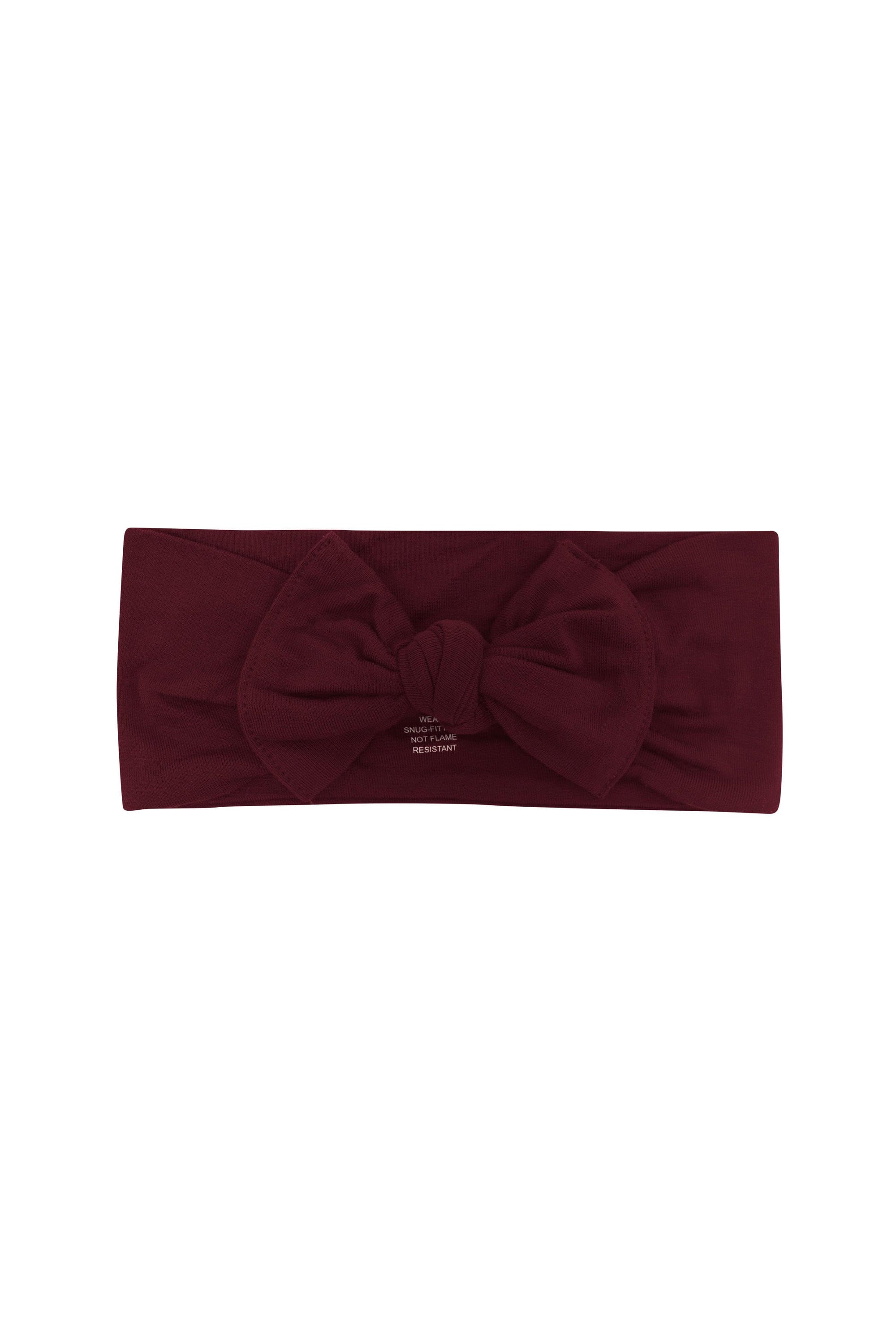Knotted Bow headband in Burgundy
