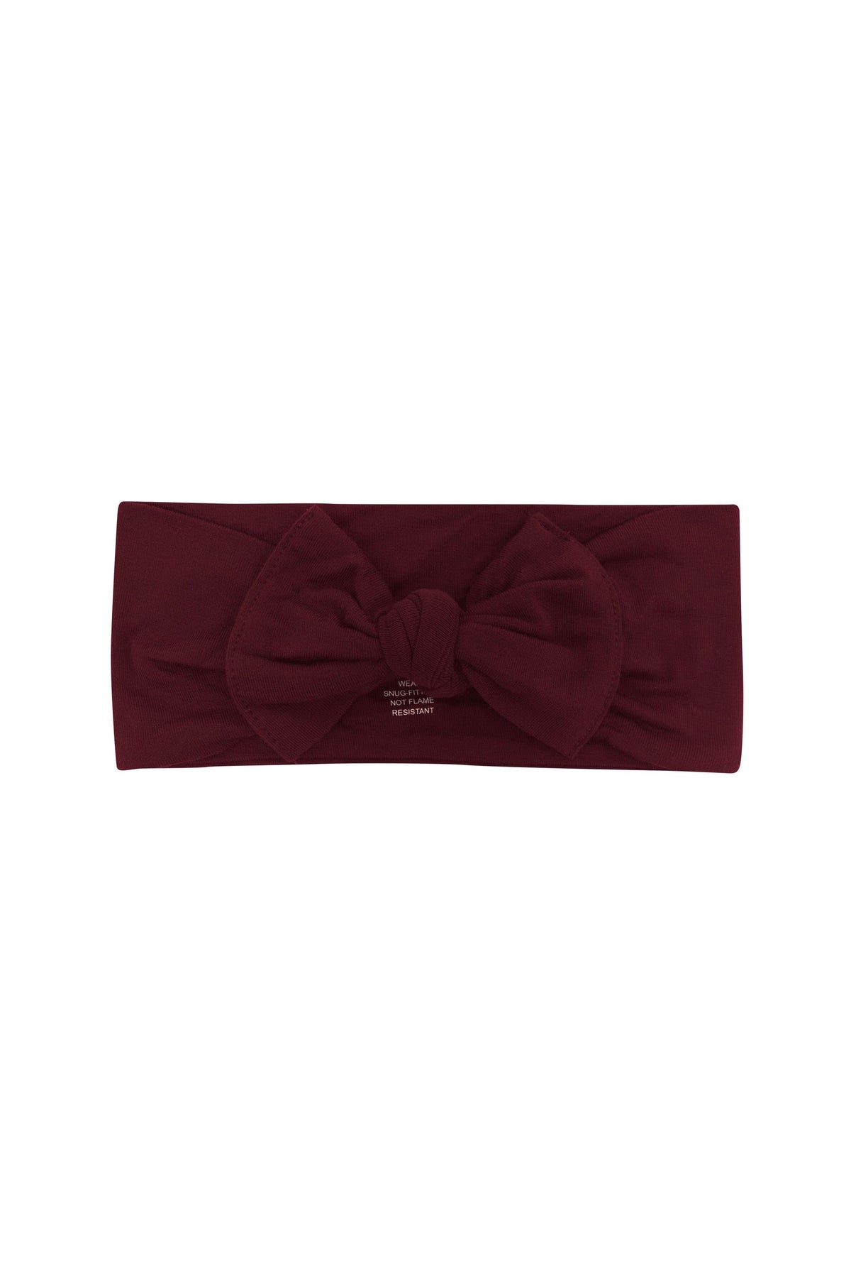 Knotted Bow headband in Burgundy