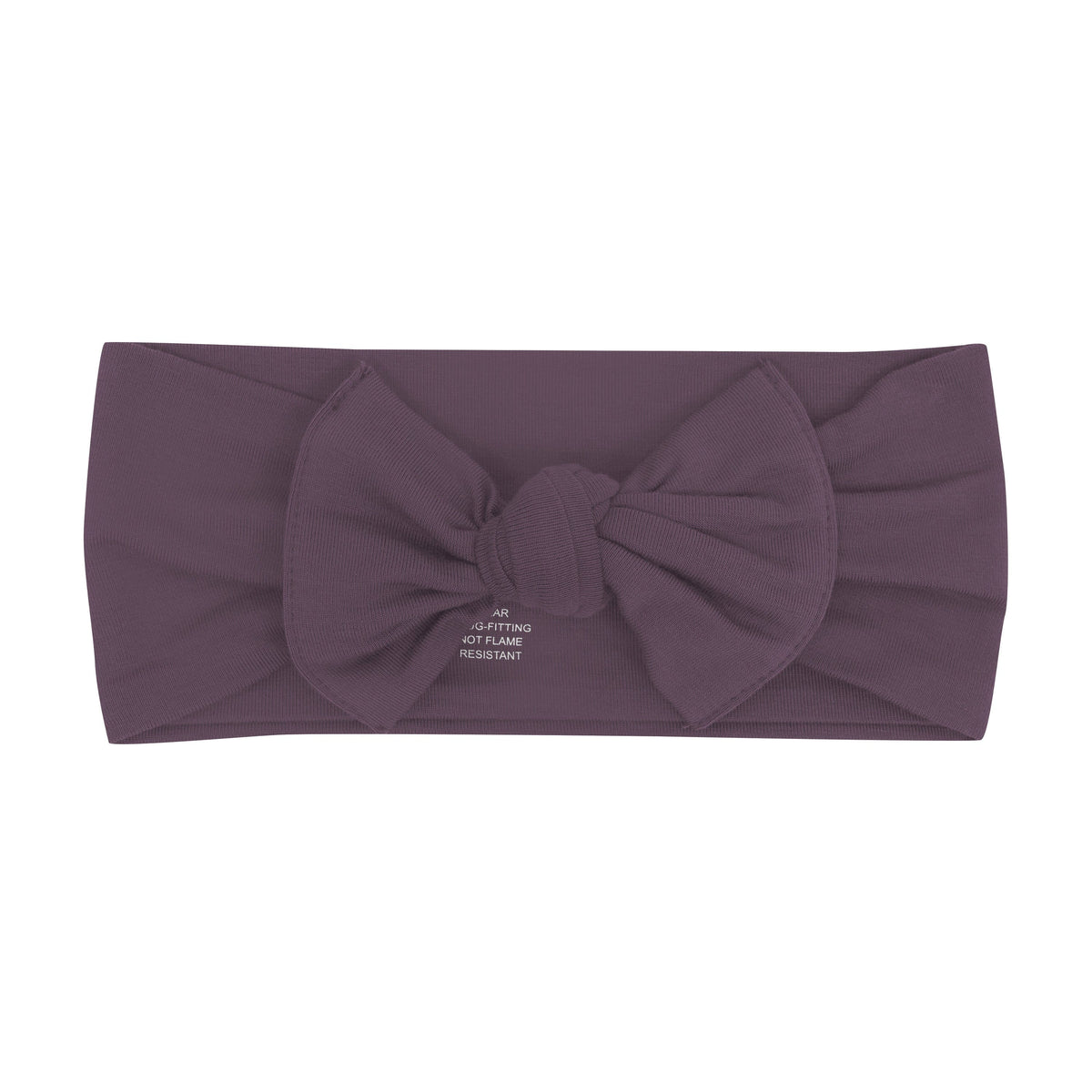 Knotted Bow Headband in Currant