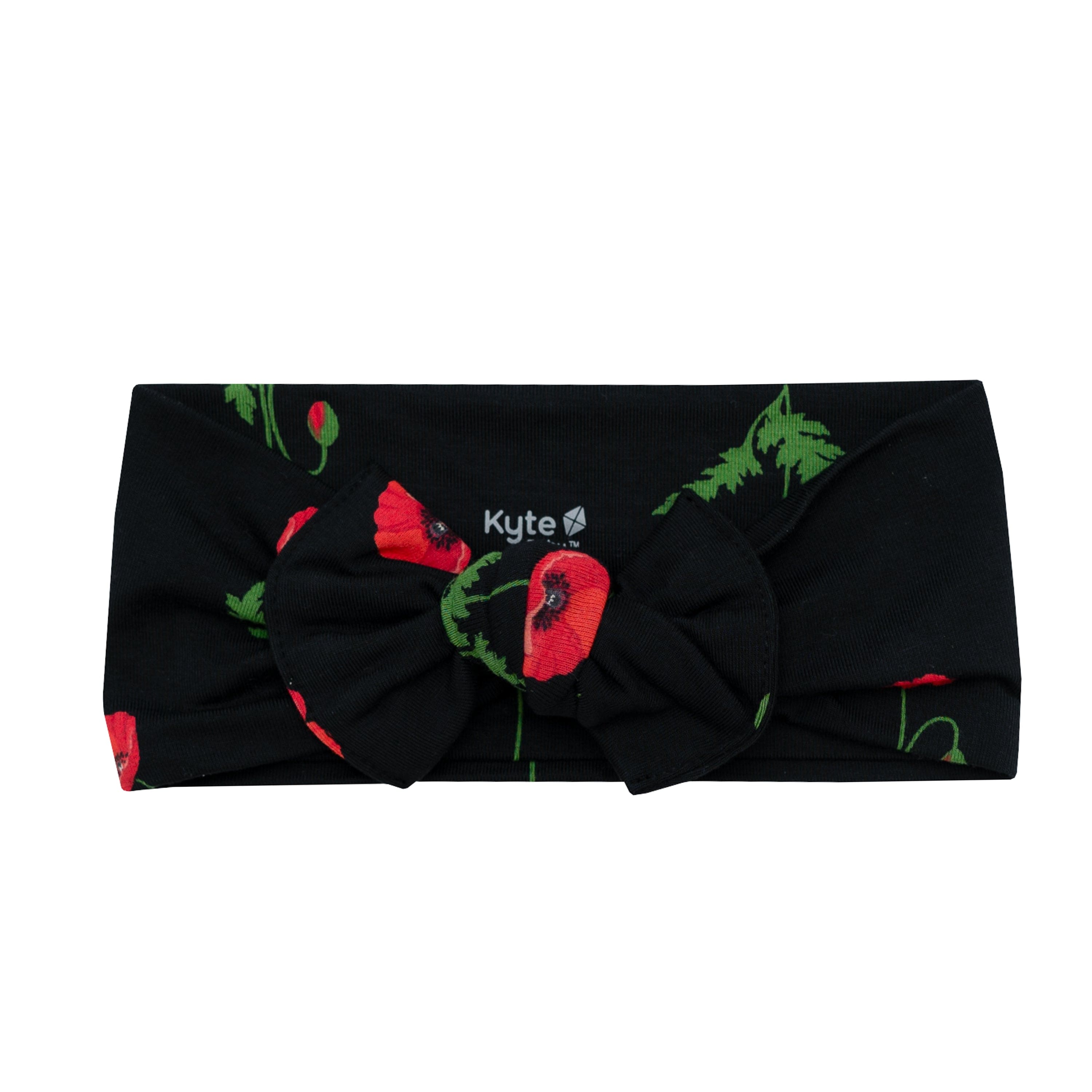 Kyte Baby Bow in Midnight Poppies