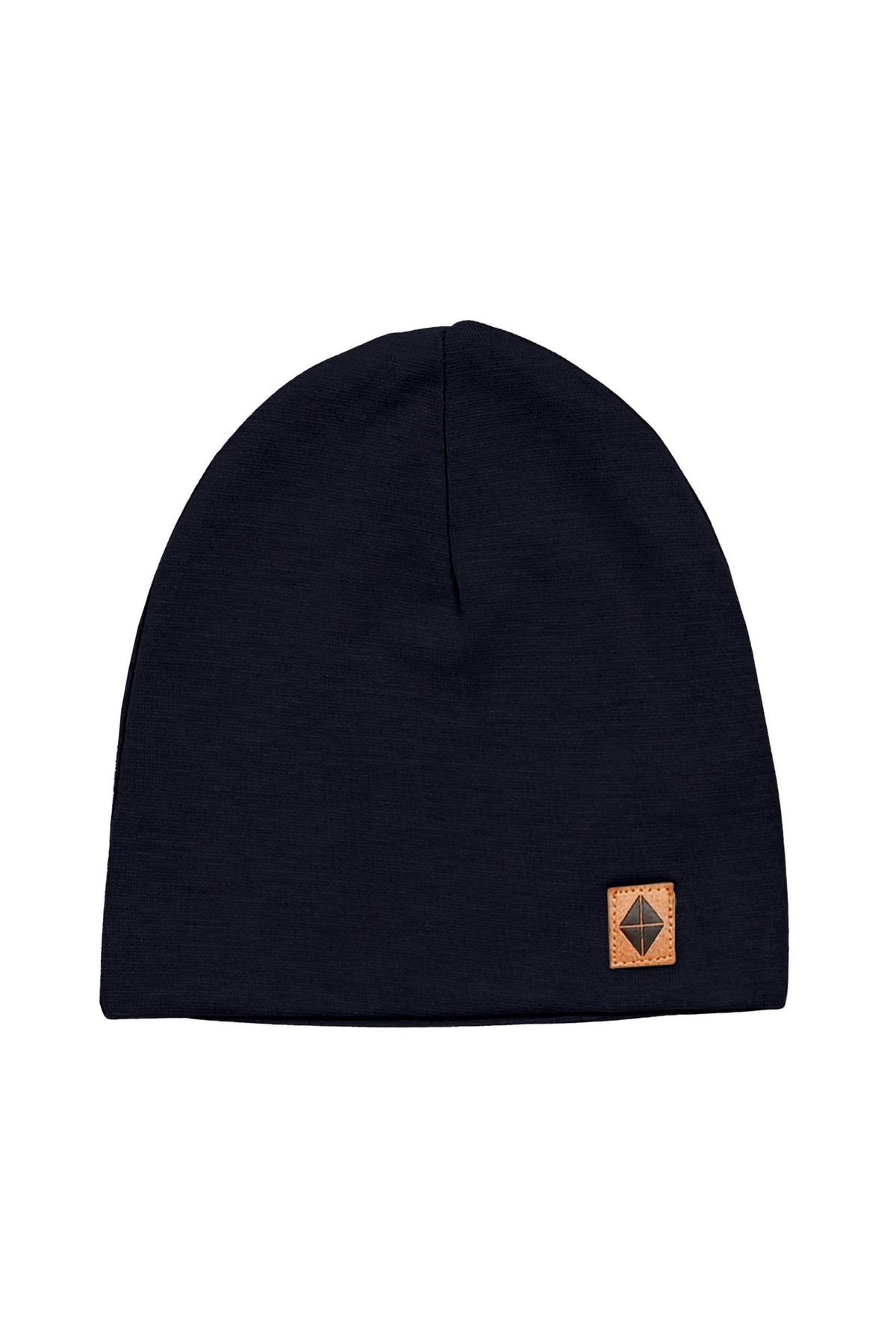 Kyte Baby Kids Bamboo Jersey Beanie in Midnight Black