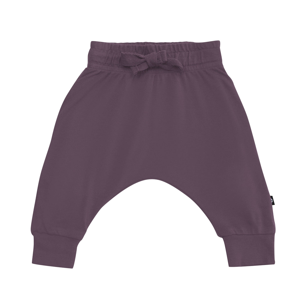 Bamboo Jersey Drawstring Harem Pants in Currant