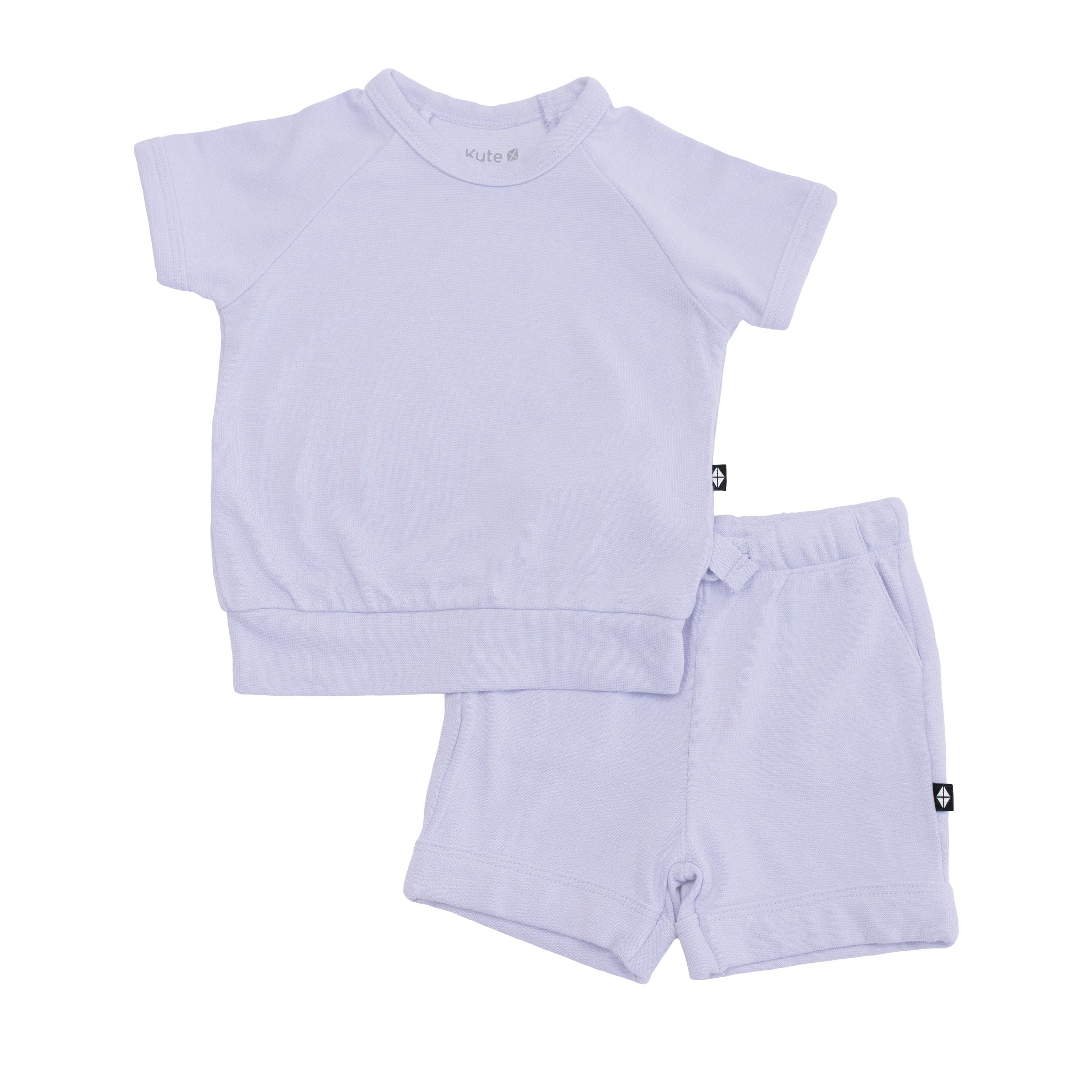 Kyte Baby Bamboo Jersey Short Sleeve Jogger Set Bamboo Jersey Short Sleeve Jogger Set in Lilac