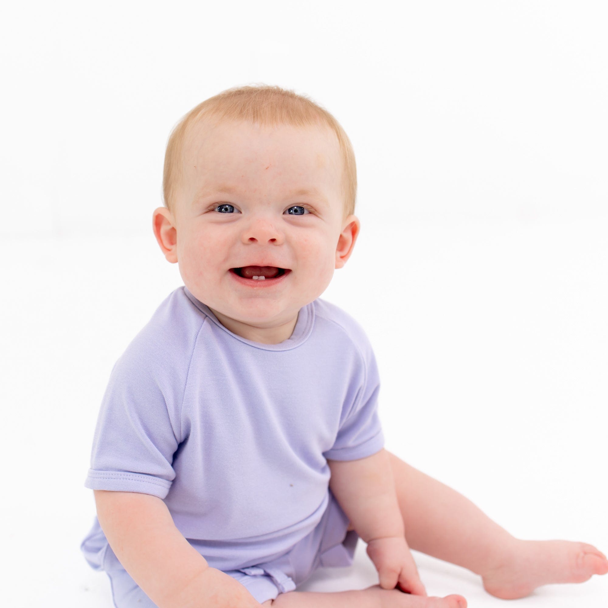 Kyte Baby Bamboo Jersey Short Sleeve Jogger Set Bamboo Jersey Short Sleeve Jogger Set in Lilac