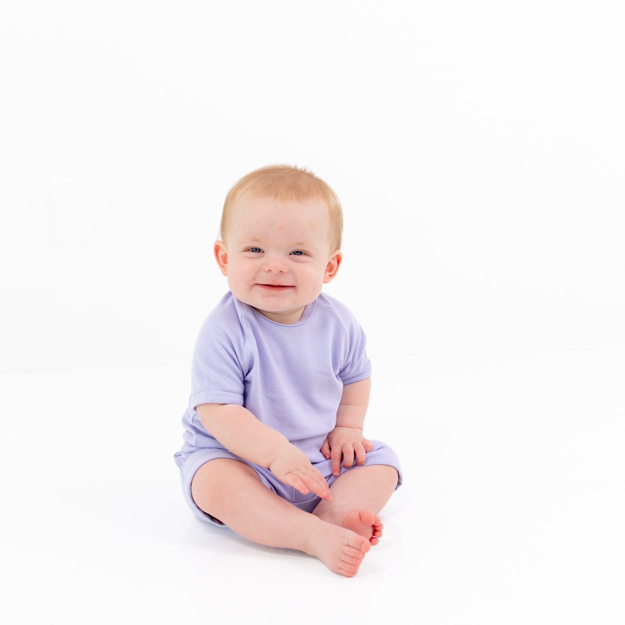 Kyte Baby Bamboo Jersey Short Sleeve Jogger Set Bamboo Jersey Short Sleeve Jogger Set in Lilac