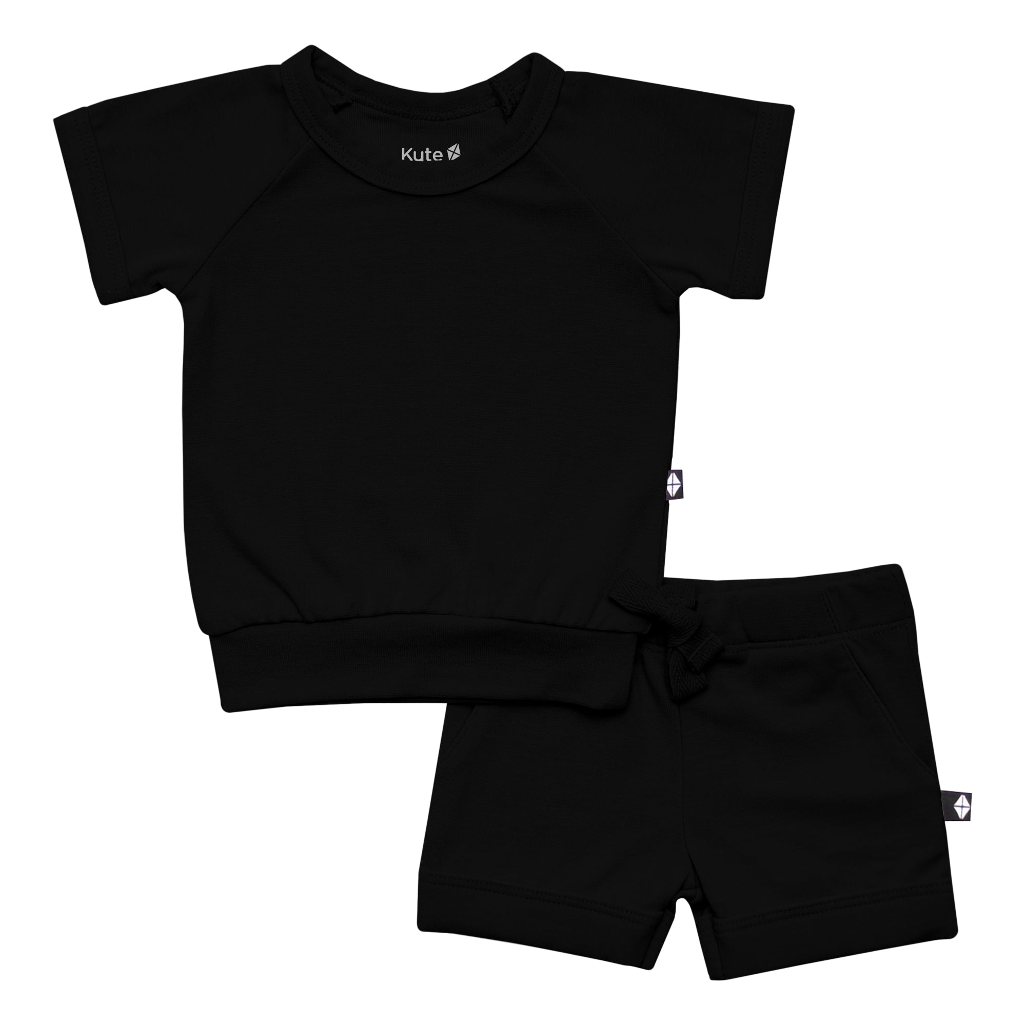 Kyte Baby Bamboo Jersey Short Sleeve Jogger Set Bamboo Jersey Short Sleeve Jogger Set in Midnight