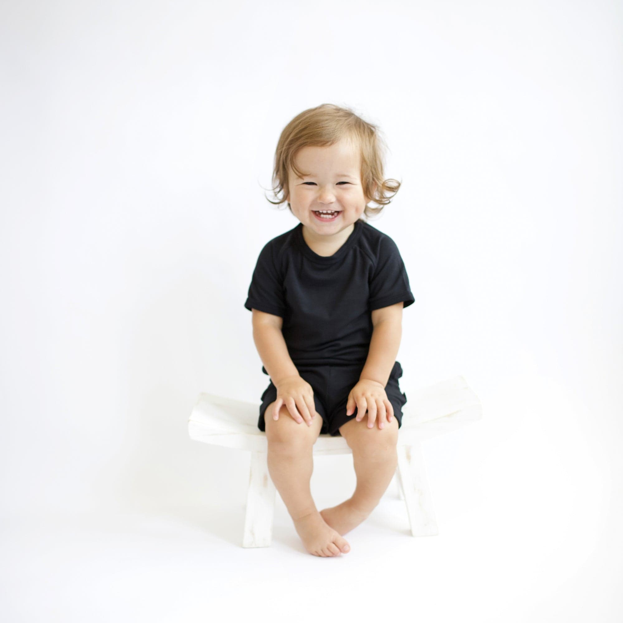 Kyte Baby Bamboo Jersey Short Sleeve Jogger Set Bamboo Jersey Short Sleeve Jogger Set in Midnight