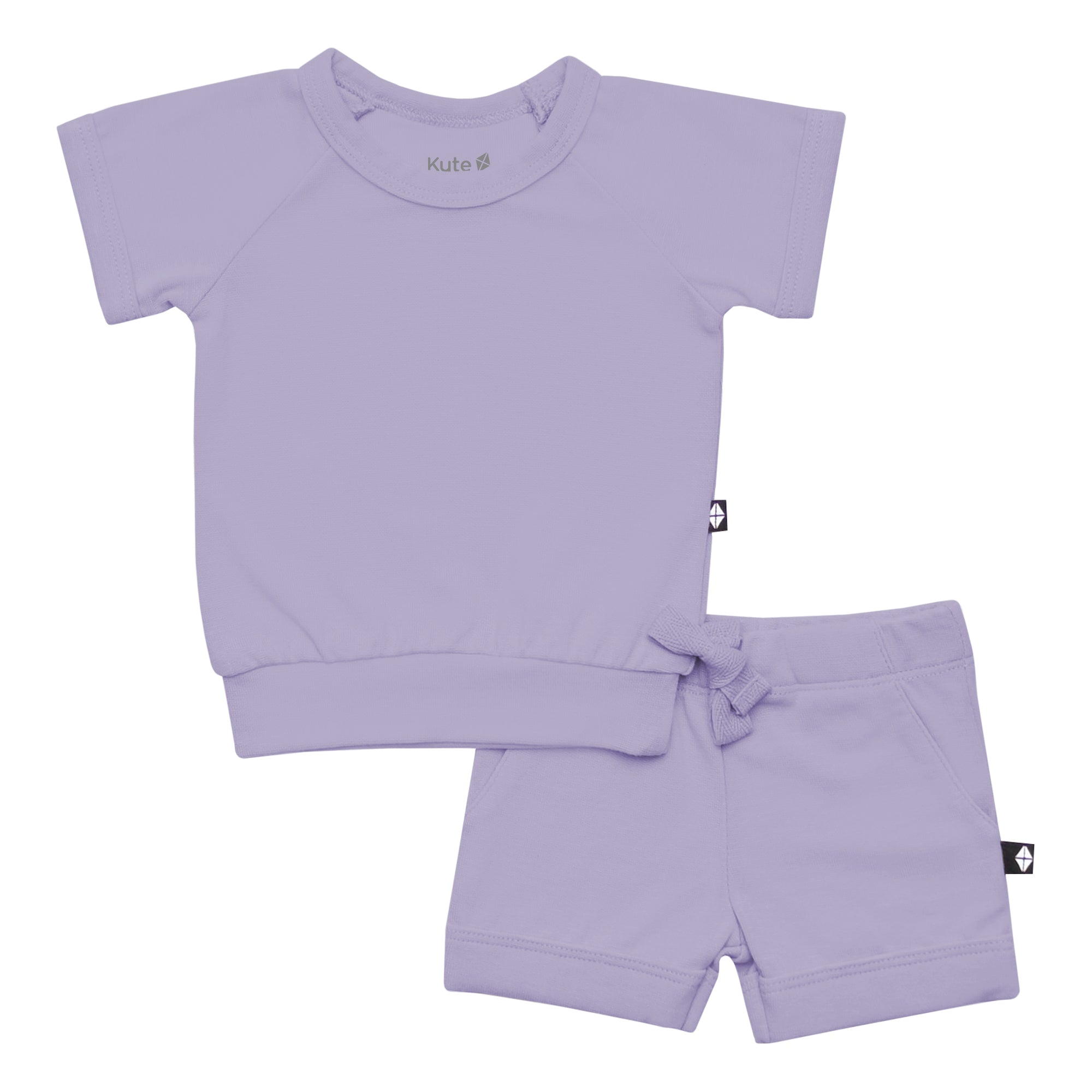 Kyte Baby Bamboo Jersey Short Sleeve Jogger Set Bamboo Jersey Short Sleeve Jogger Set in Taro