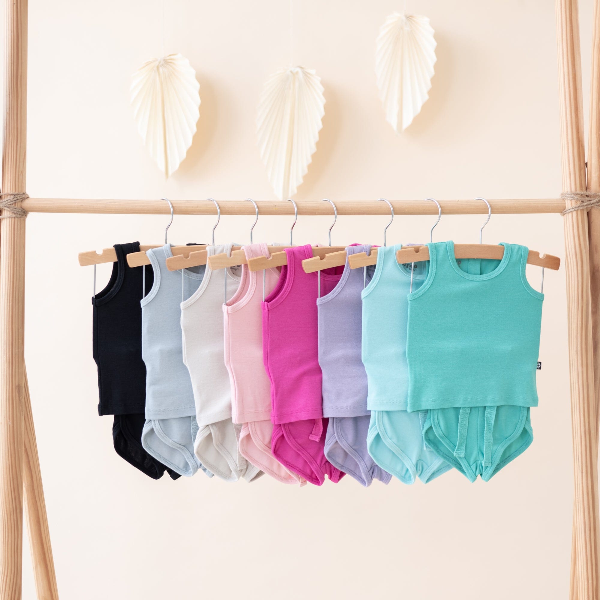 Kyte Baby Bamboo Jersey Tank Jogger Set Bamboo Jersey Tank Jogger Set in Caribbean