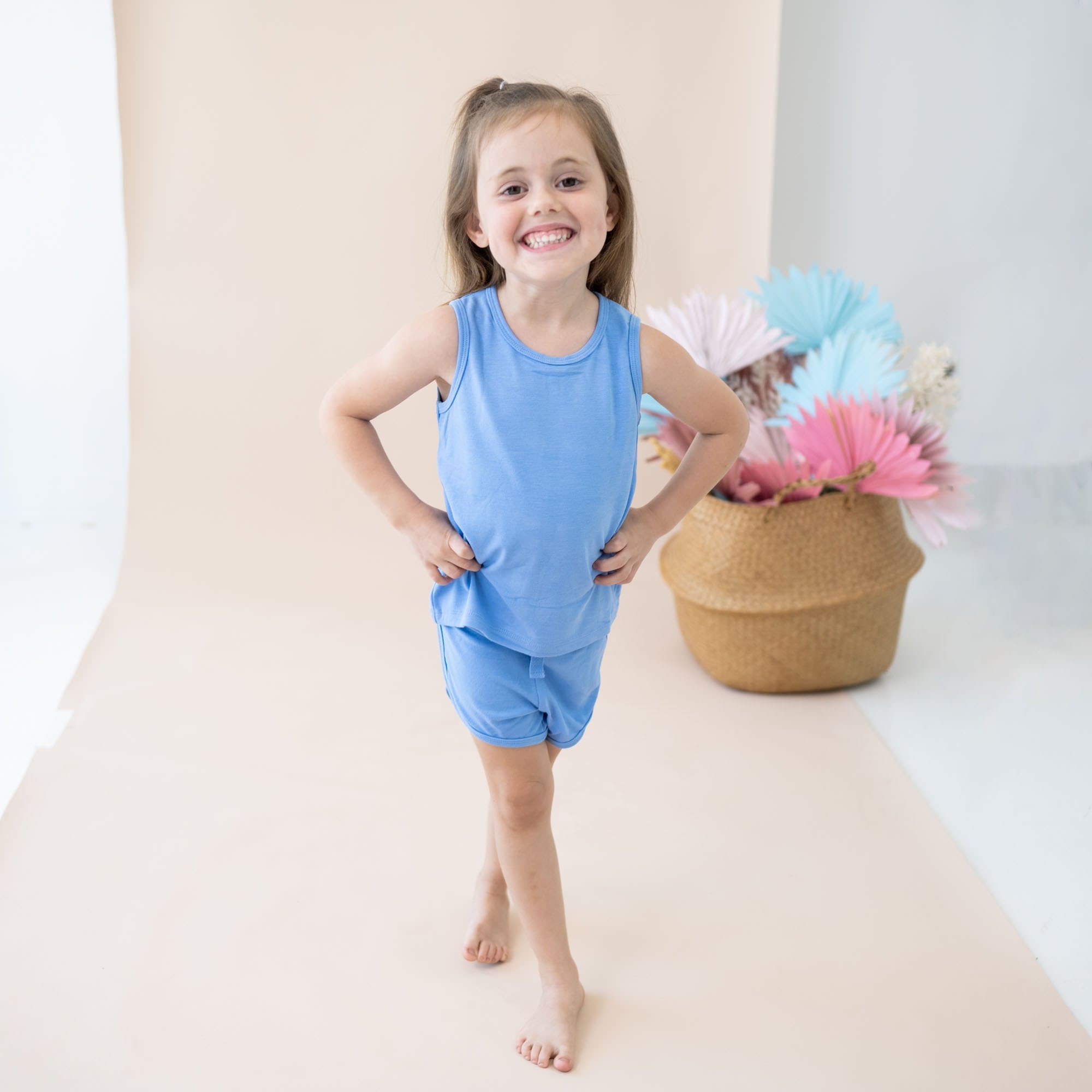 Kyte Baby Bamboo Jersey Tank Jogger Set Bamboo Jersey Tank Jogger Set in Periwinkle