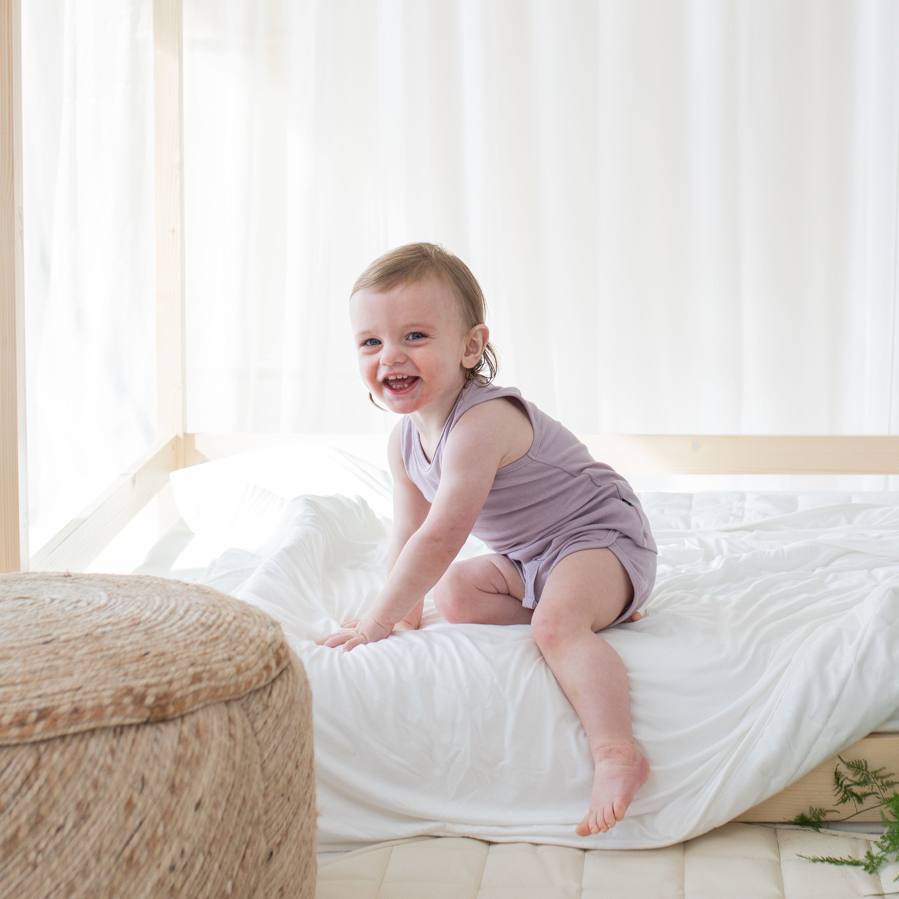 Kyte Baby Bamboo Jersey Tank Jogger Set Bamboo Jersey Tank Jogger Set in Wisteria