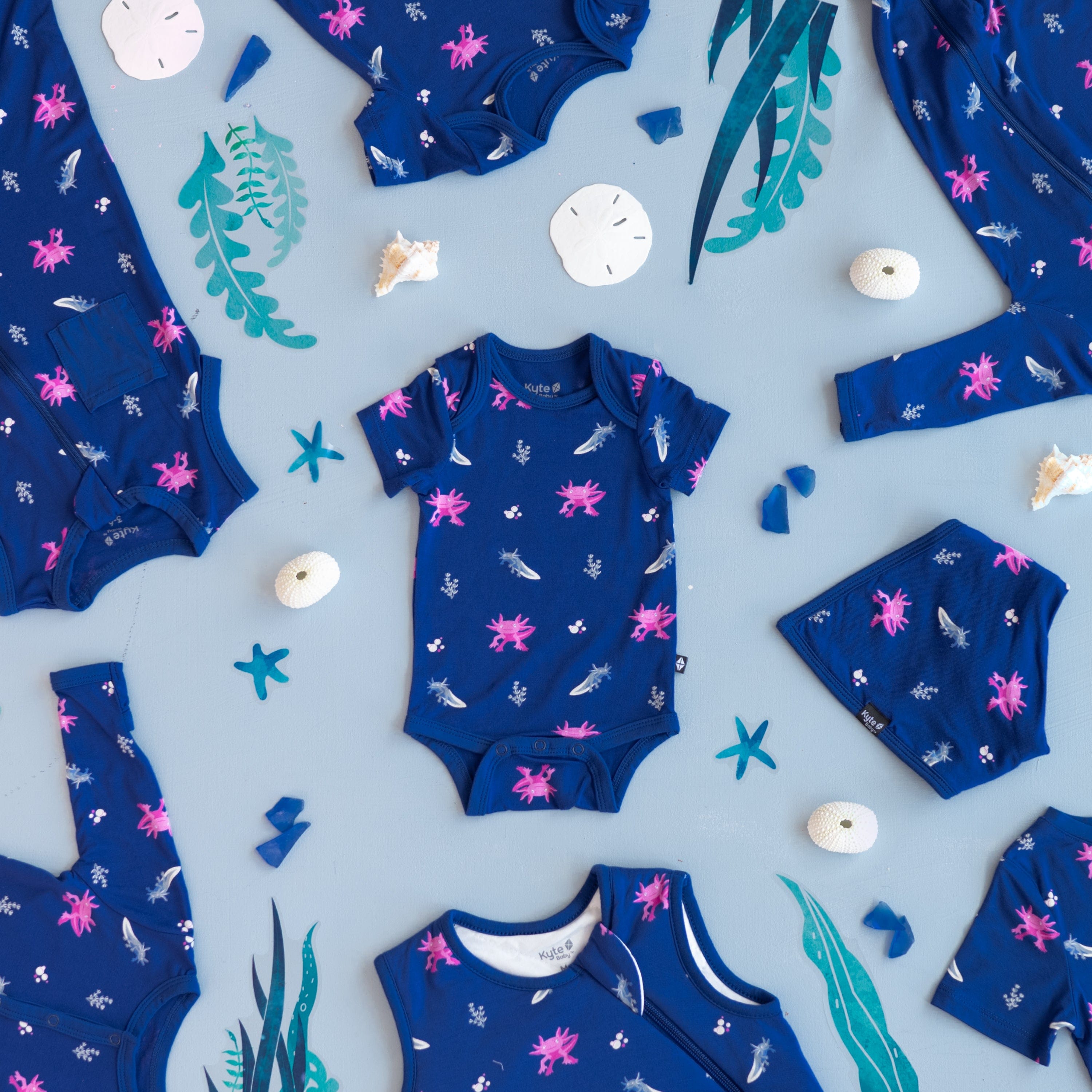 Kyte Baby Bib Axolotl Bib in Axolotl