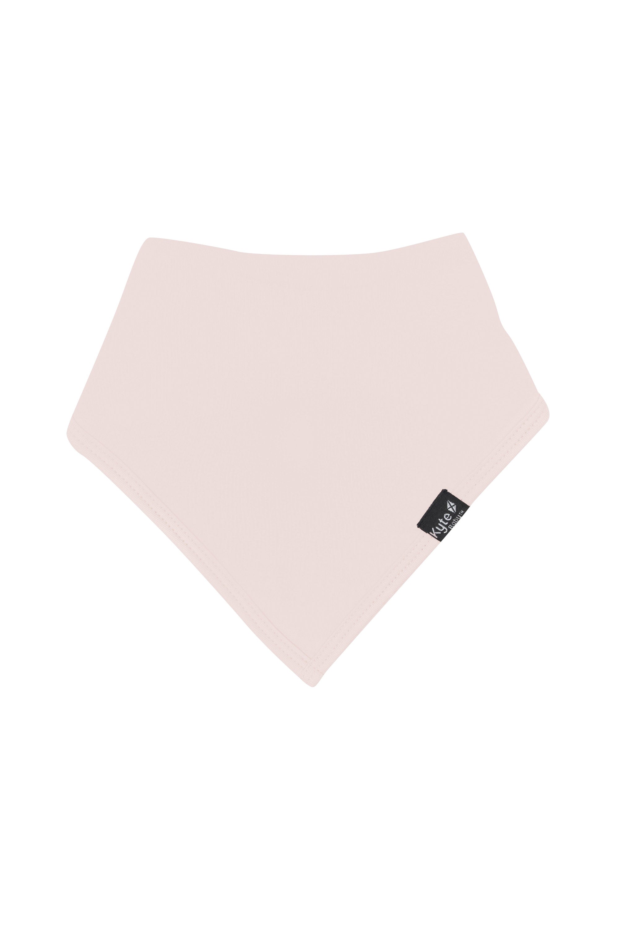 Flat lay of Kyte Baby Bib in Blush