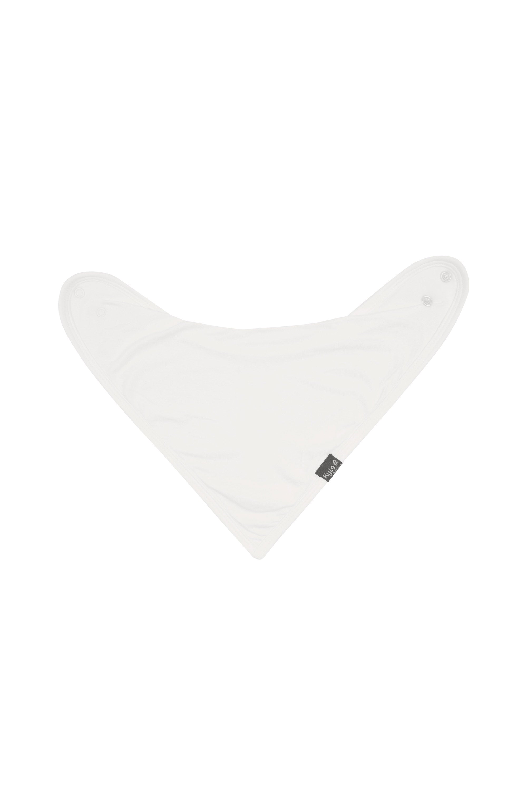 Adjustable snaps on Kyte Baby Bib in Cloud