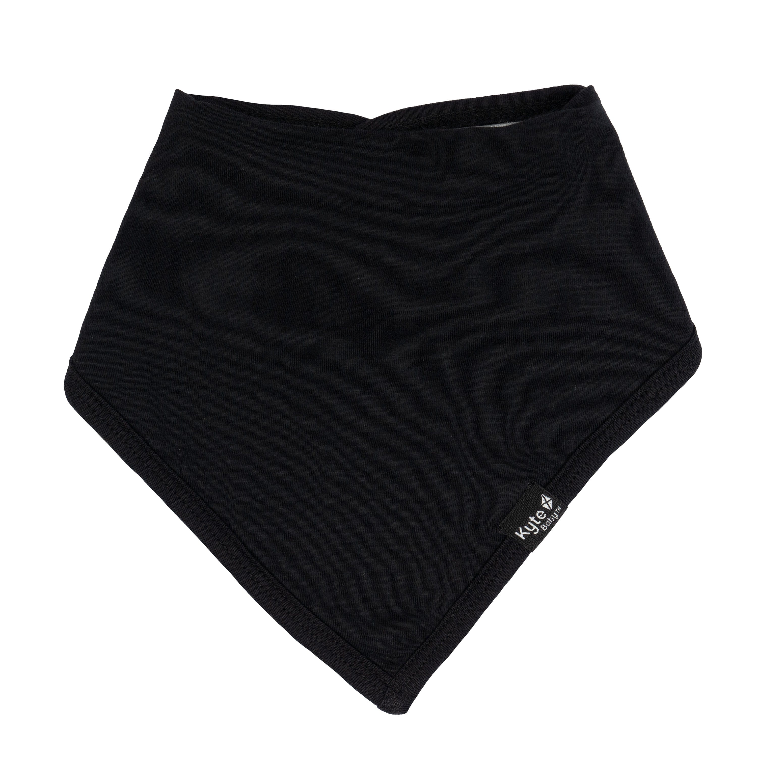 Flat lay of Kyte Baby Bib in Midnight