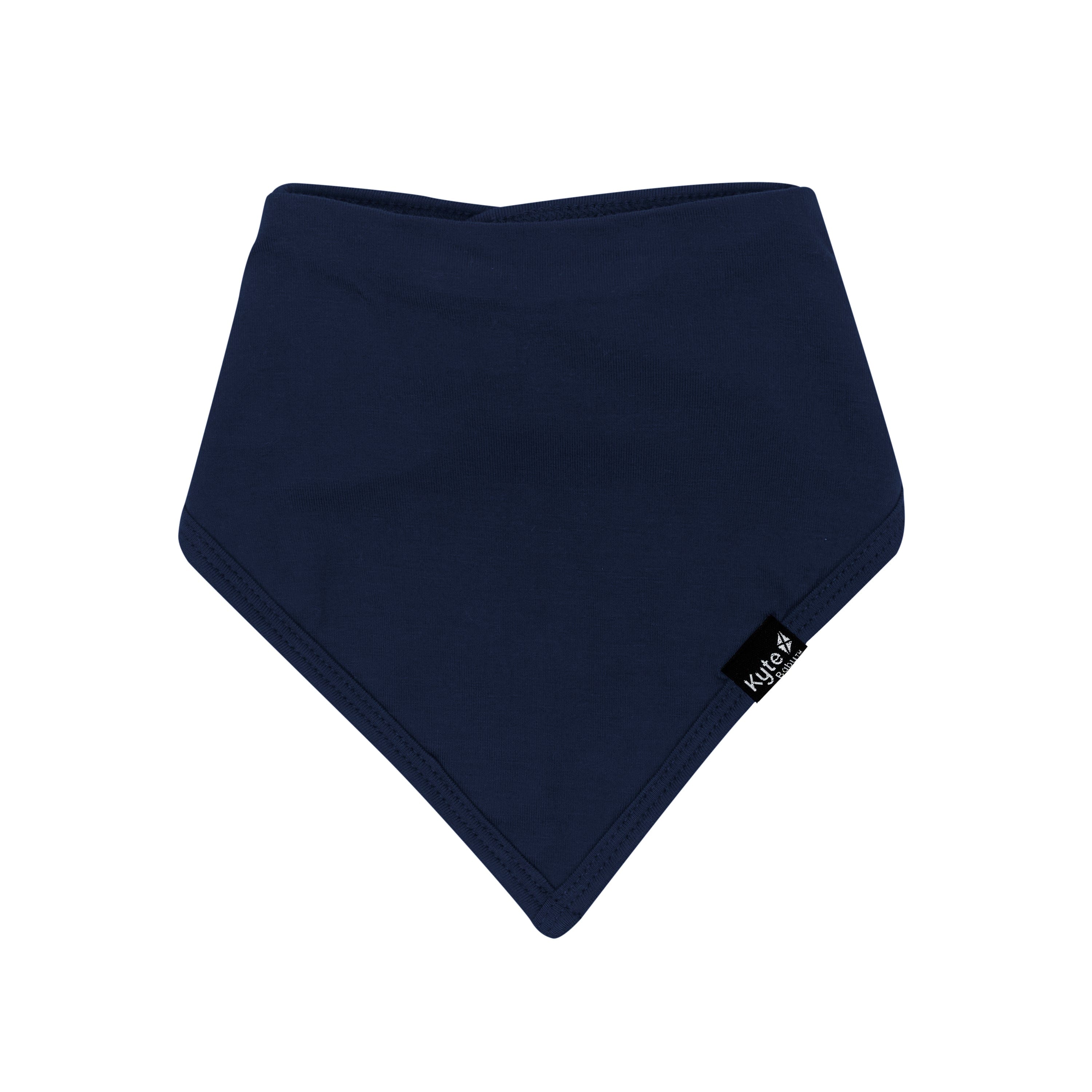 Flat lay of Kyte Baby Bib in Navy