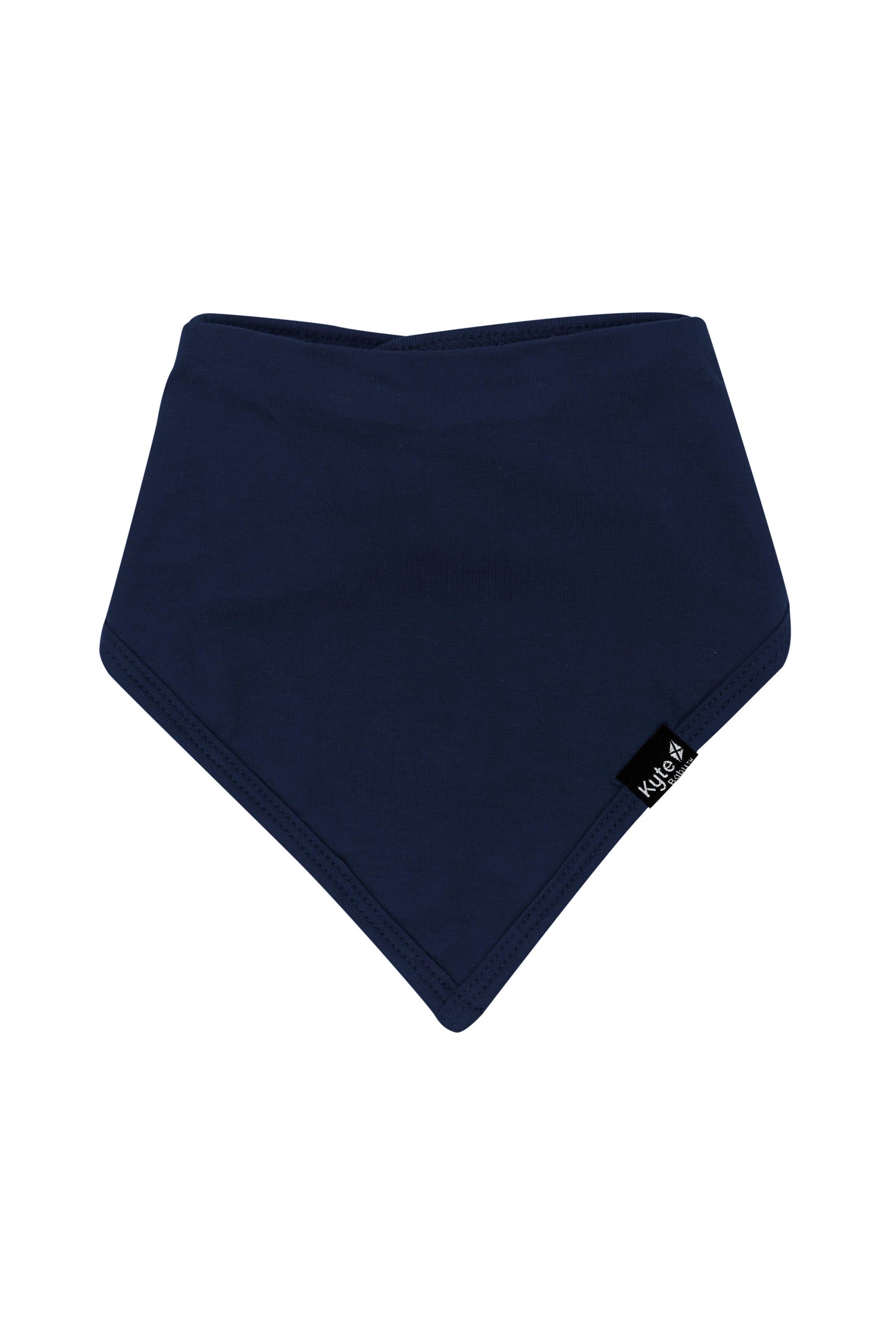 Flat lay of Kyte Baby Bib in Navy