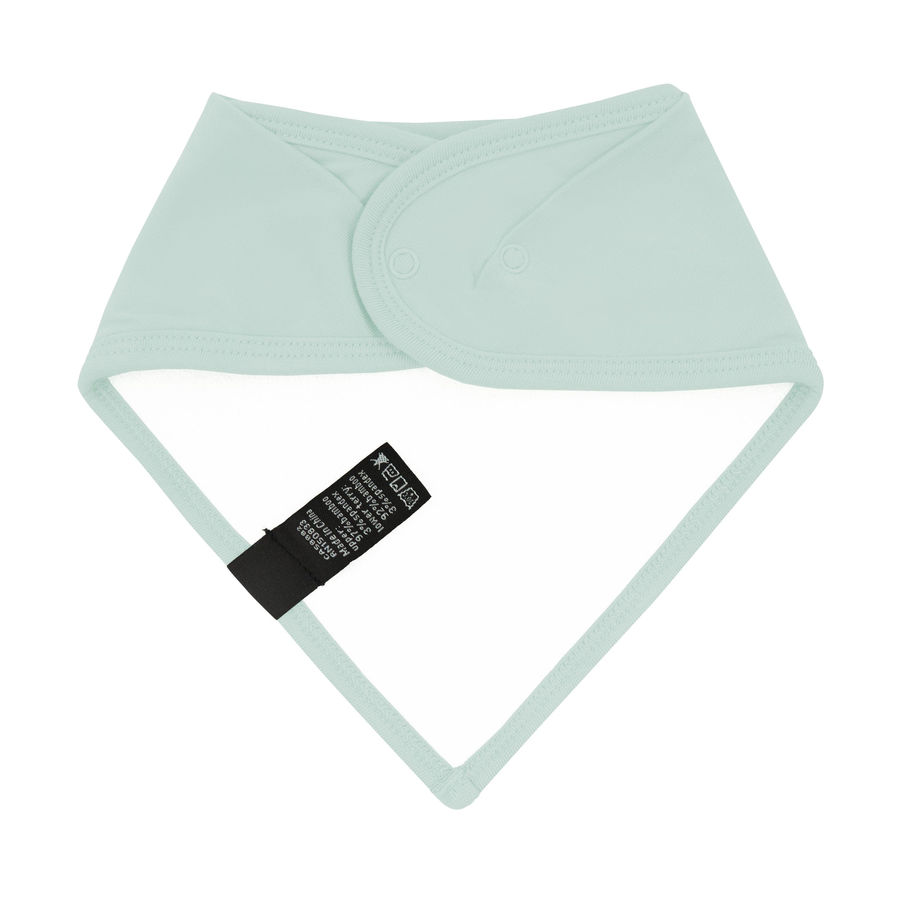 Bamboo terry lining on Kyte Baby Bib in Sage