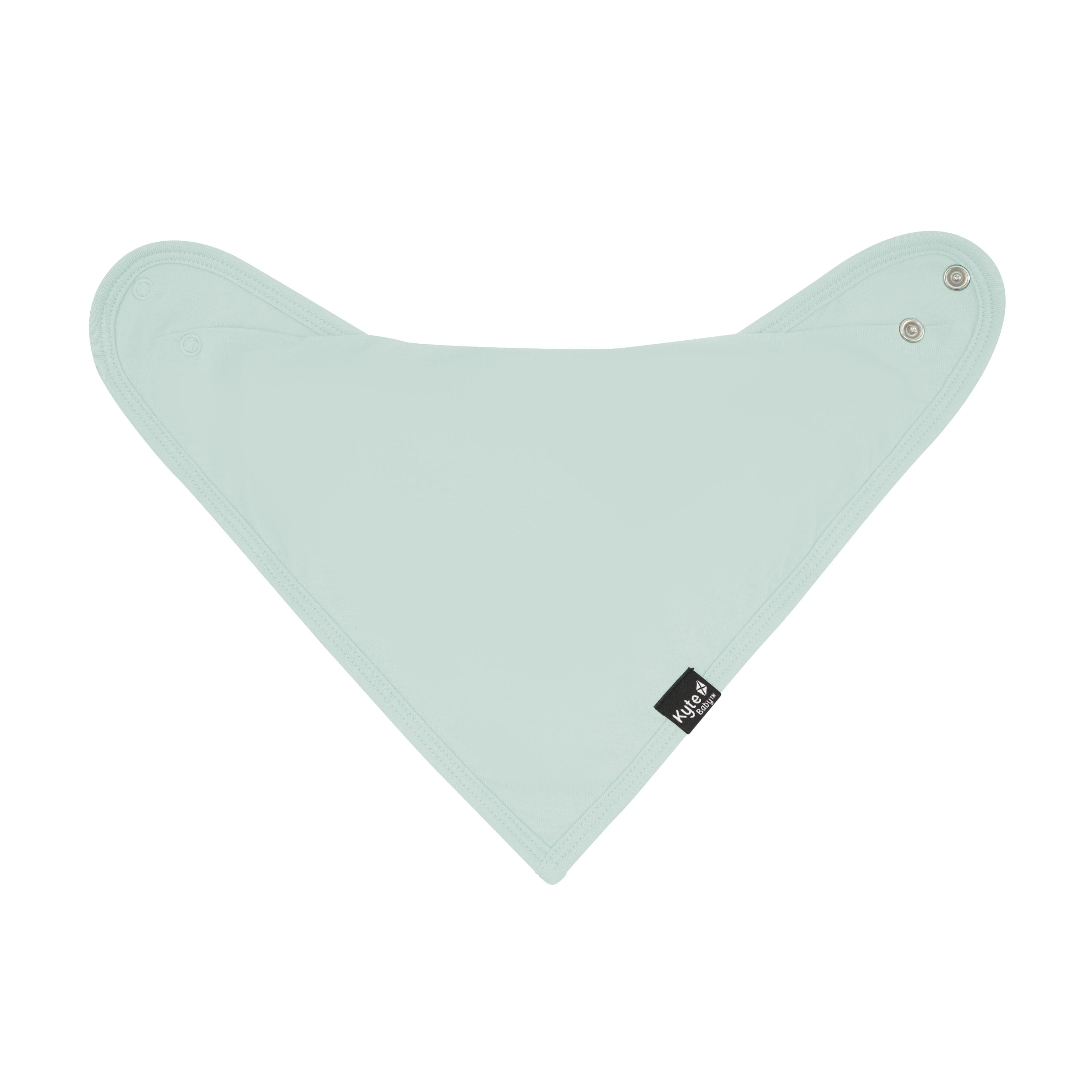 Adjustable snaps on Kyte Baby Bib in Sage